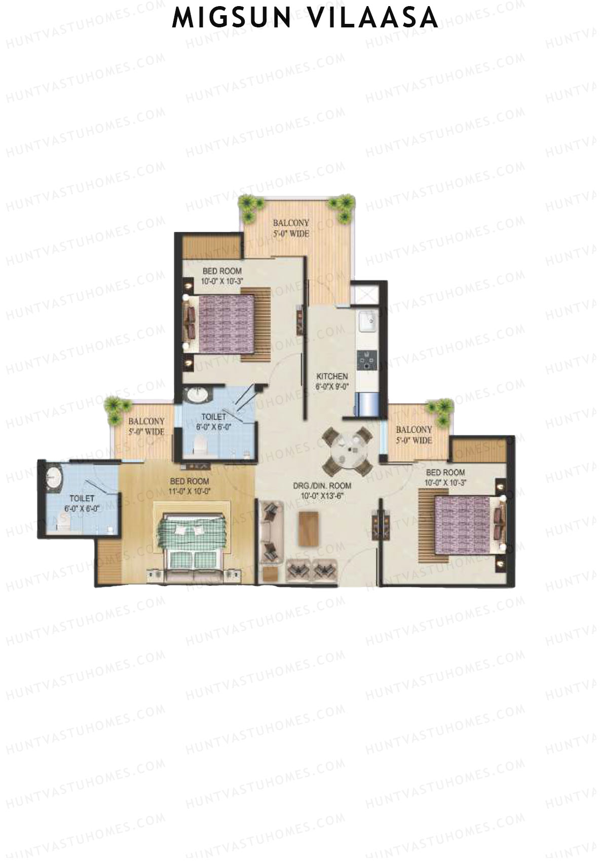 Migsun Vilaasa Sun 5 Unit 7 Floor Plan