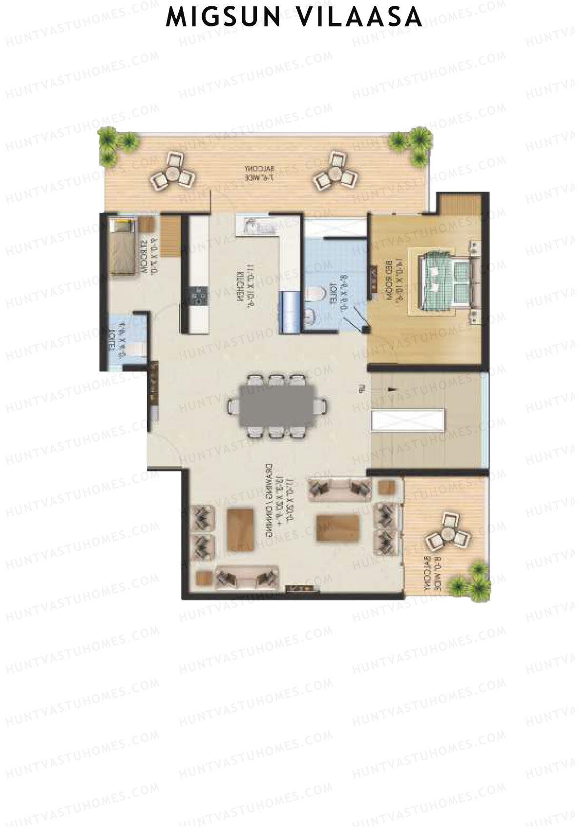 Migsun Vilaasa Sun 5 Unit 8 (Duplex ) Floor Plan