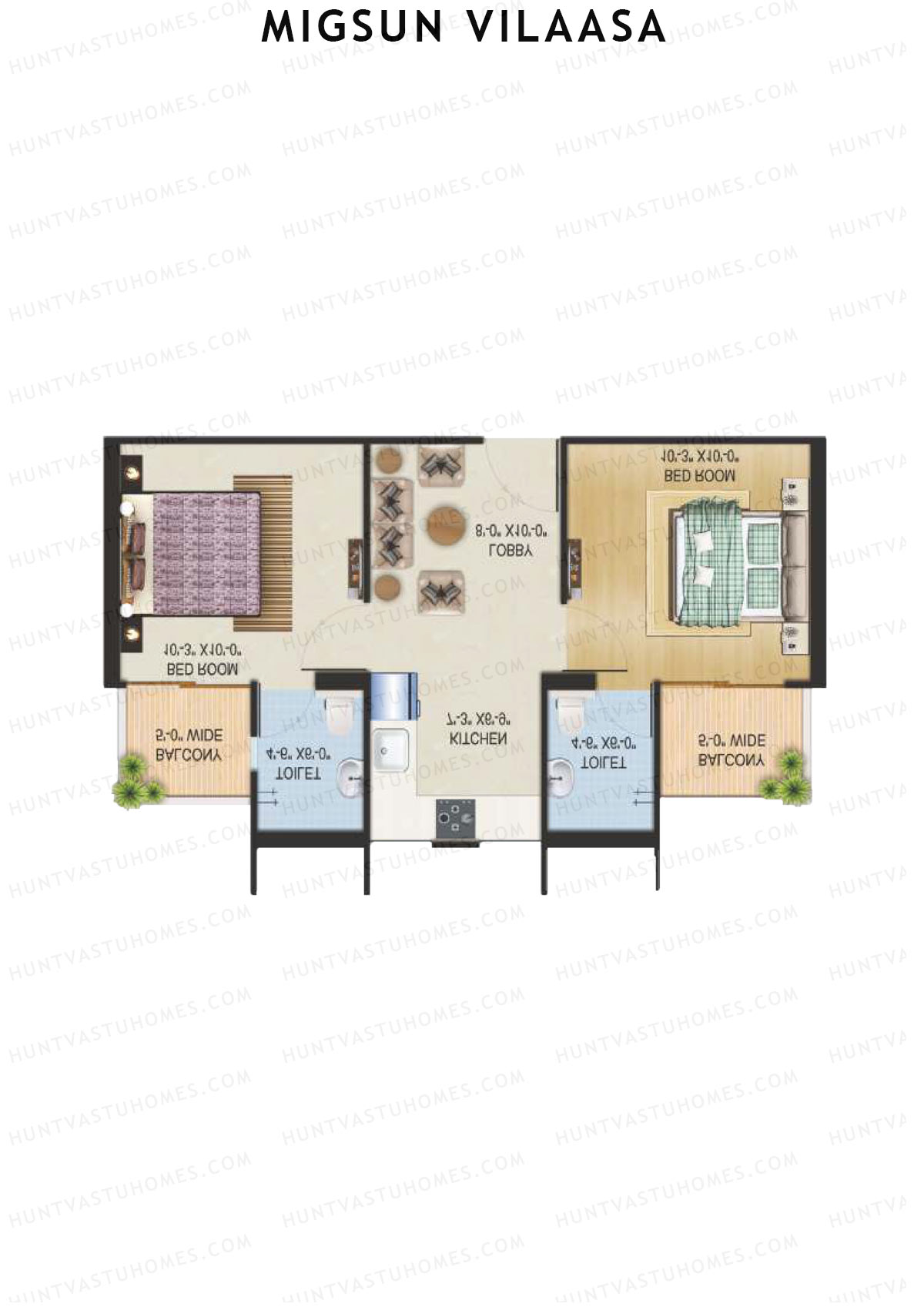 Migsun Vilaasa Sun 6 Unit 2 Floor Plan