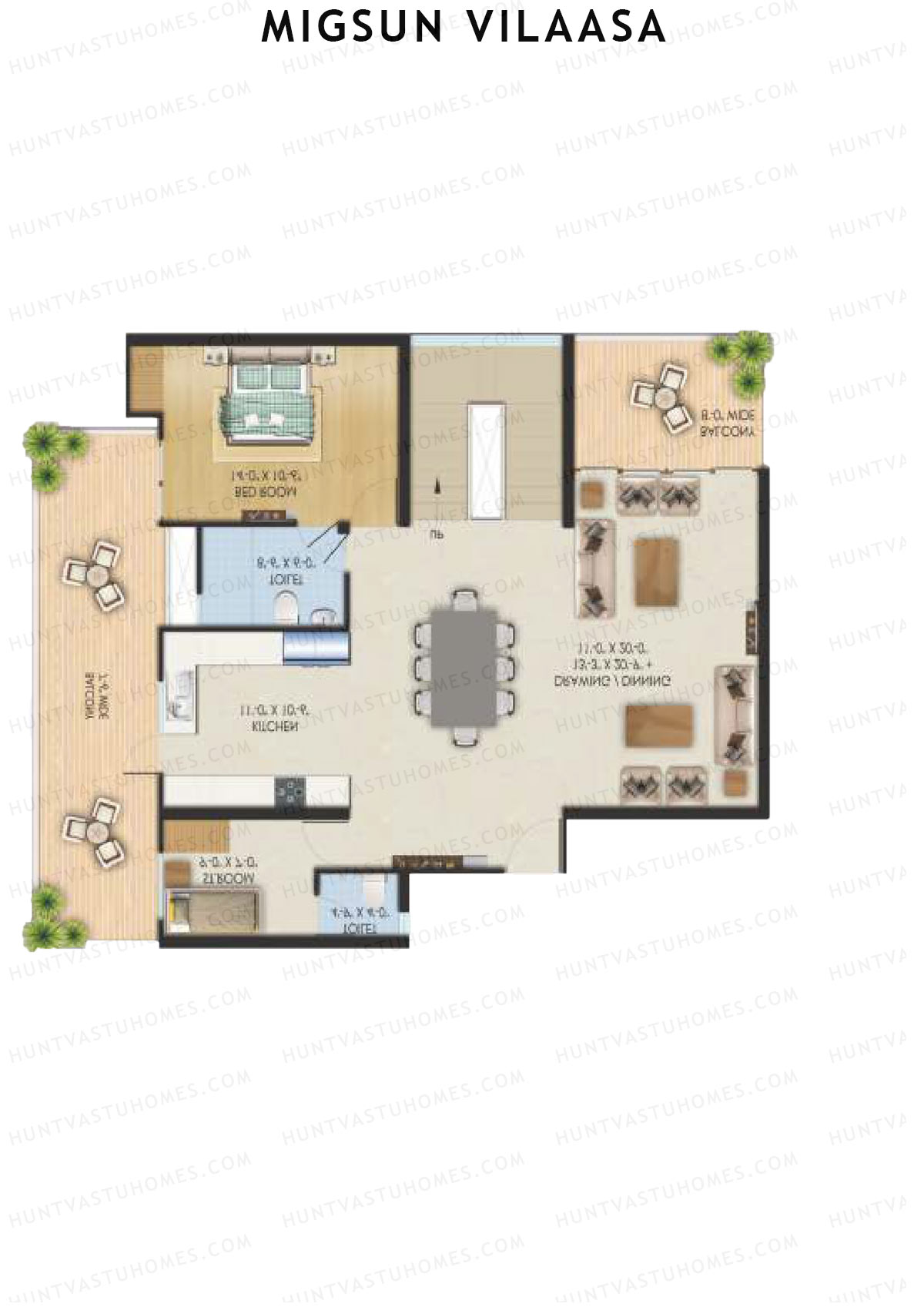 Migsun Vilaasa Sun 6 Unit 7 (Duplex ) Floor Plan