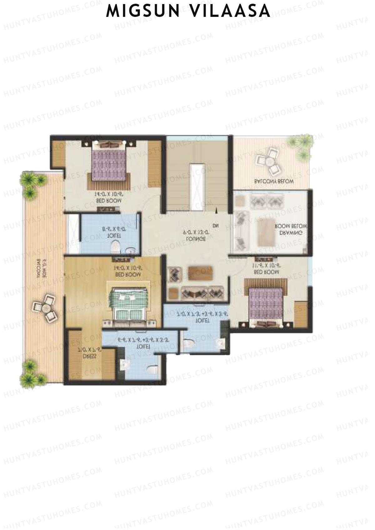 Migsun Vilaasa Sun 6 Unit 7 (Duplex ) Floor Plan