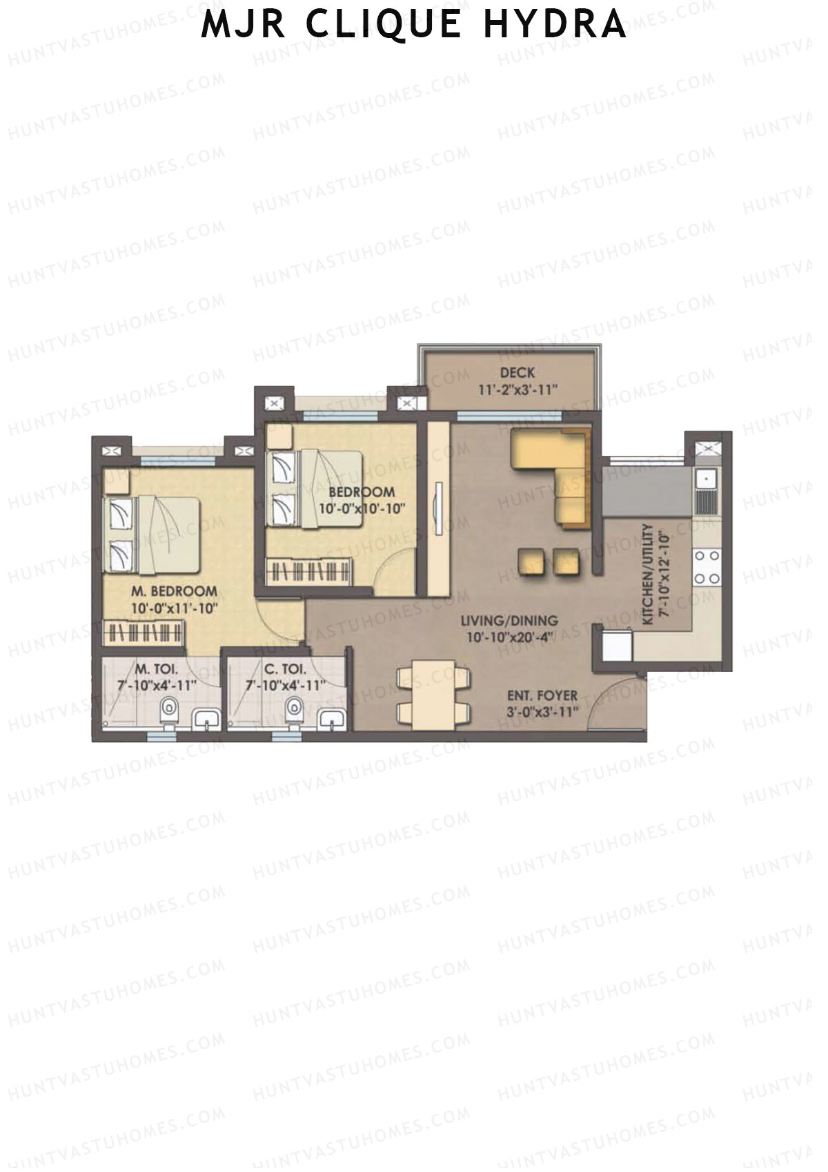 MJR Clique Hydra Epsilon Unit 1 (Type 6) Floor Plan