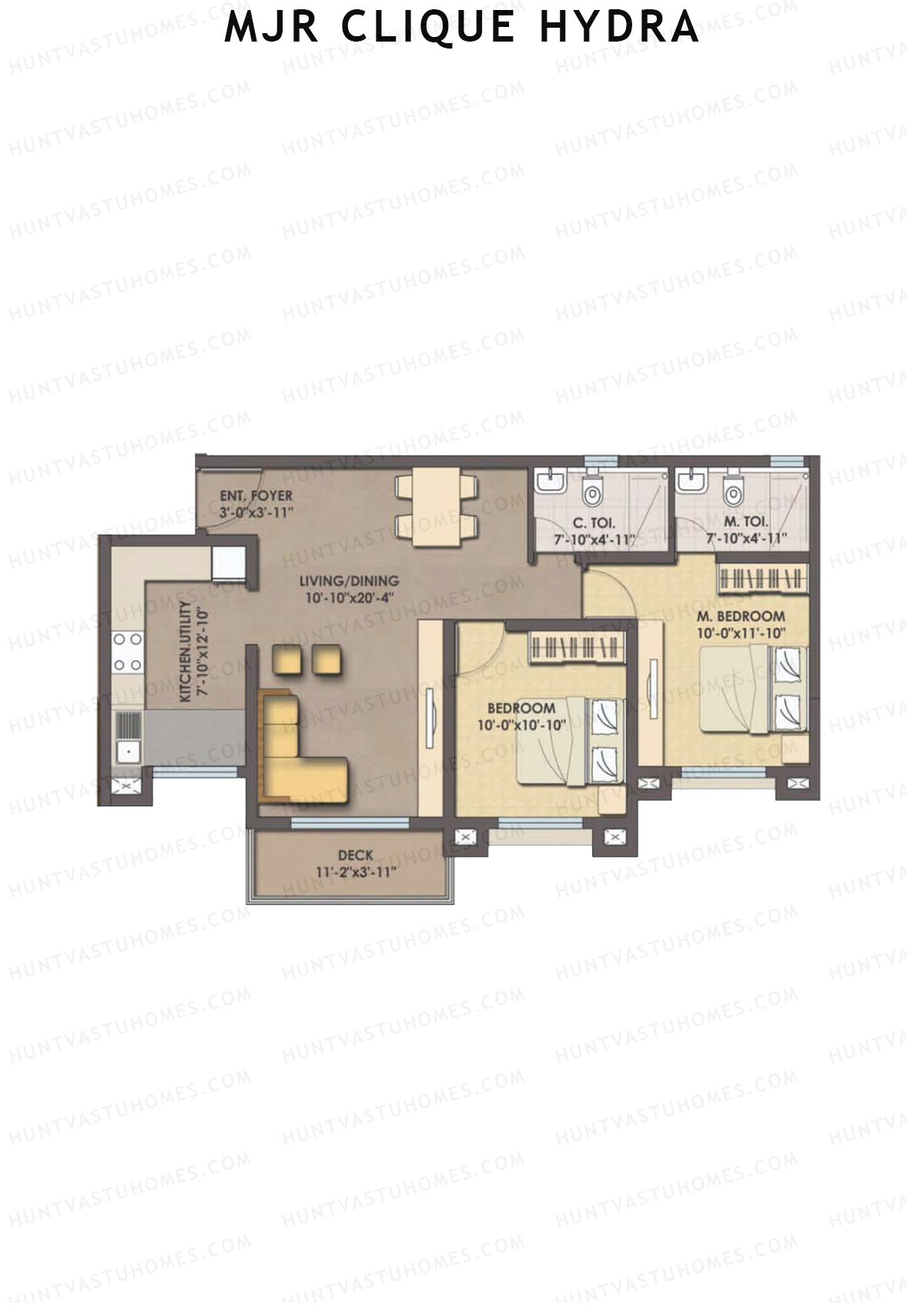MJR Clique Hydra Epsilon Unit 3 (Type 7) Floor Plan