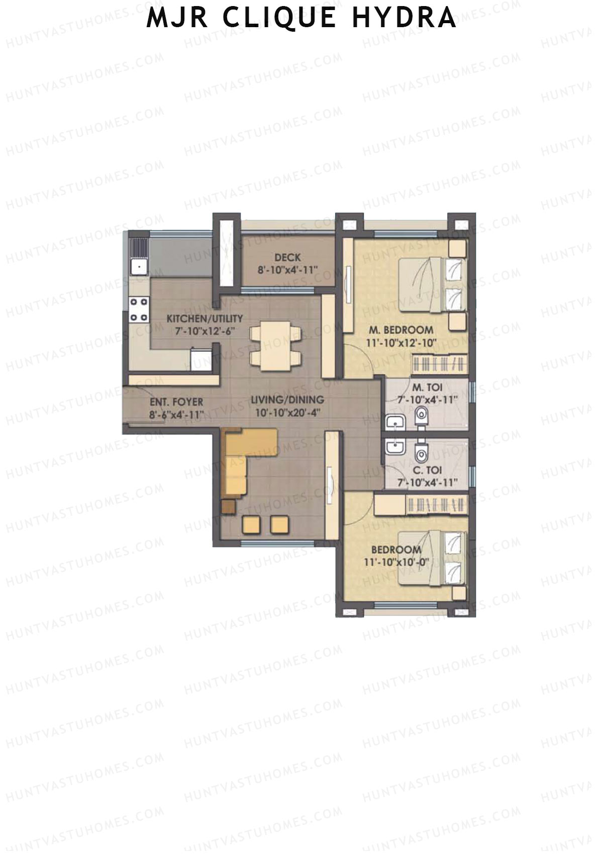 MJR Clique Hydra Sigma Unit 2 (Type 9) Floor Plan