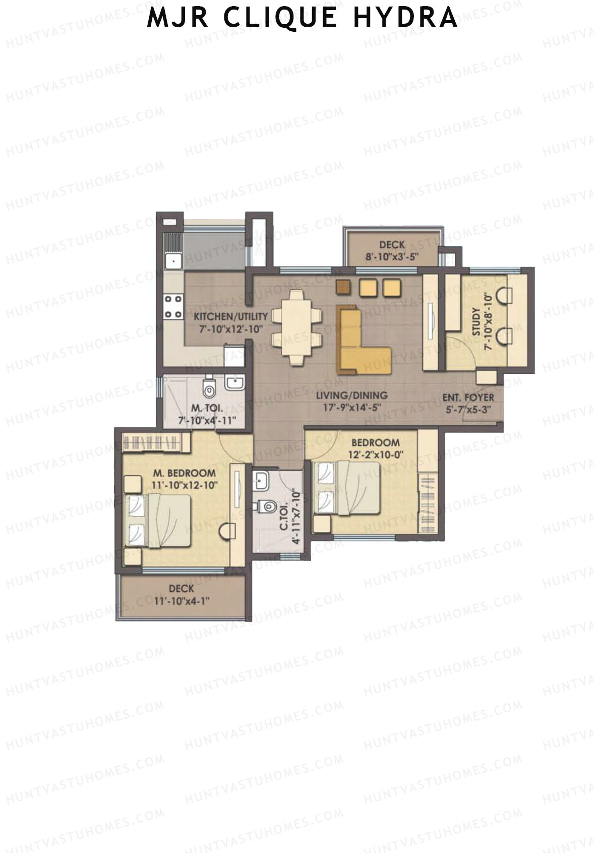 MJR Clique Hydra Sigma Unit 4 (Type 11) Floor Plan