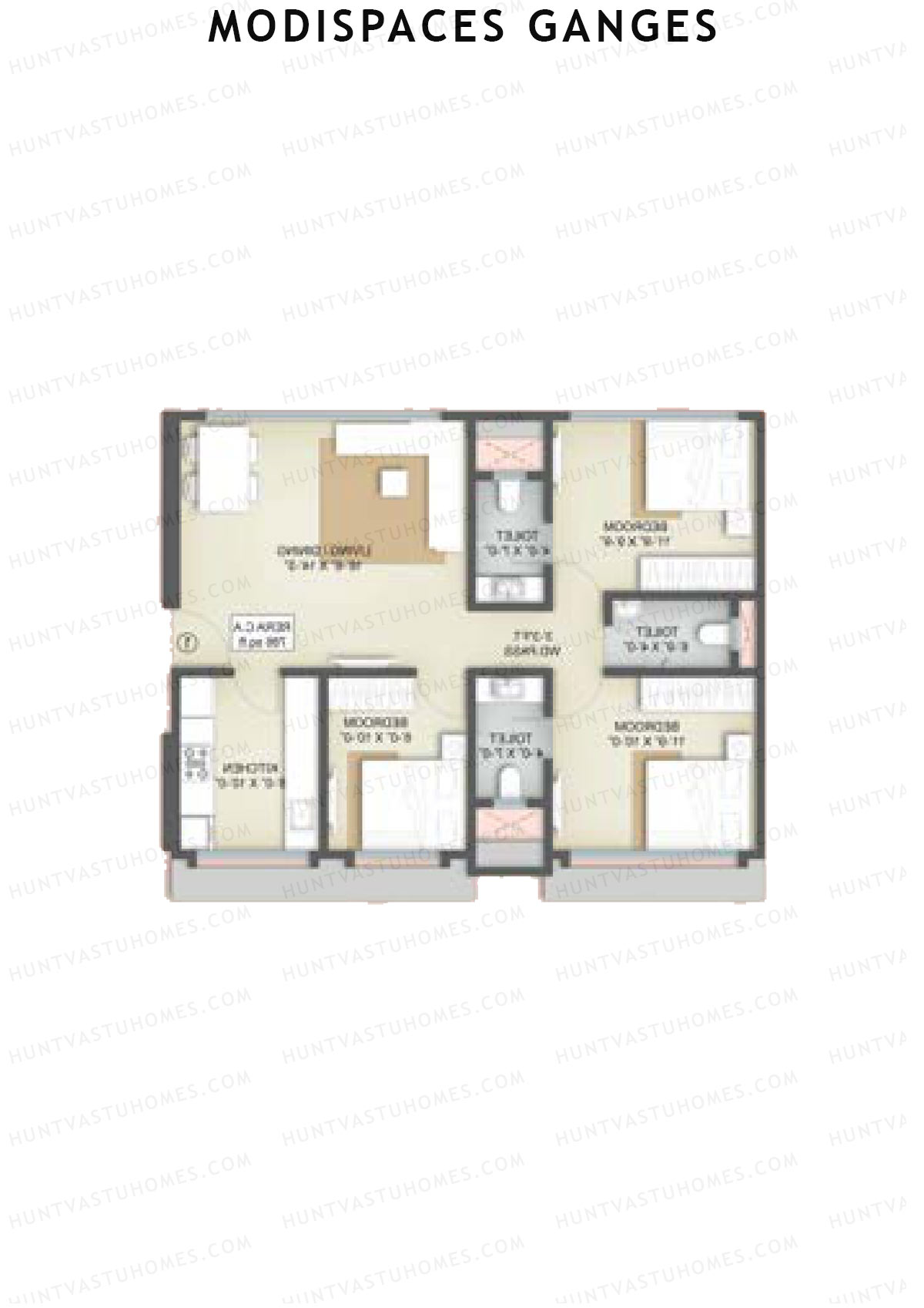 Modispaces Ganges Wing A Unit 2 Floor Plan