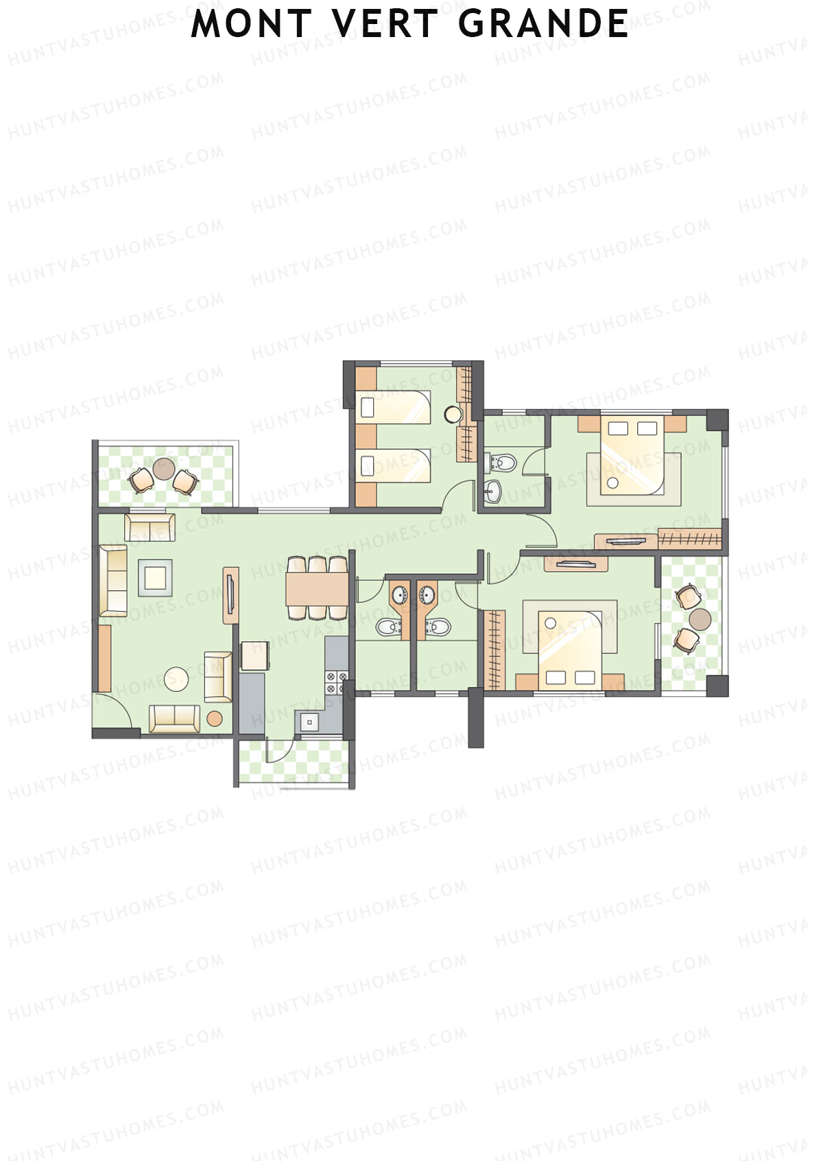 Mont Vert Grande Tower D Unit 2 Floor Plan