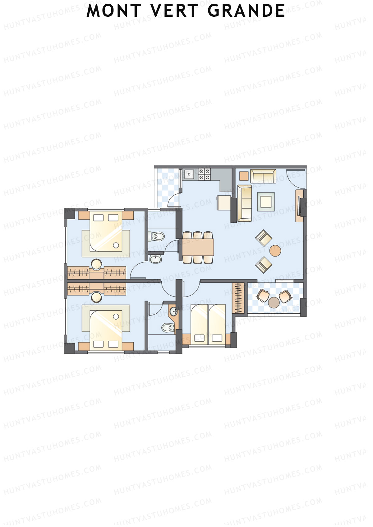 Mont Vert Grande Tower D Unit 4 Floor Plan