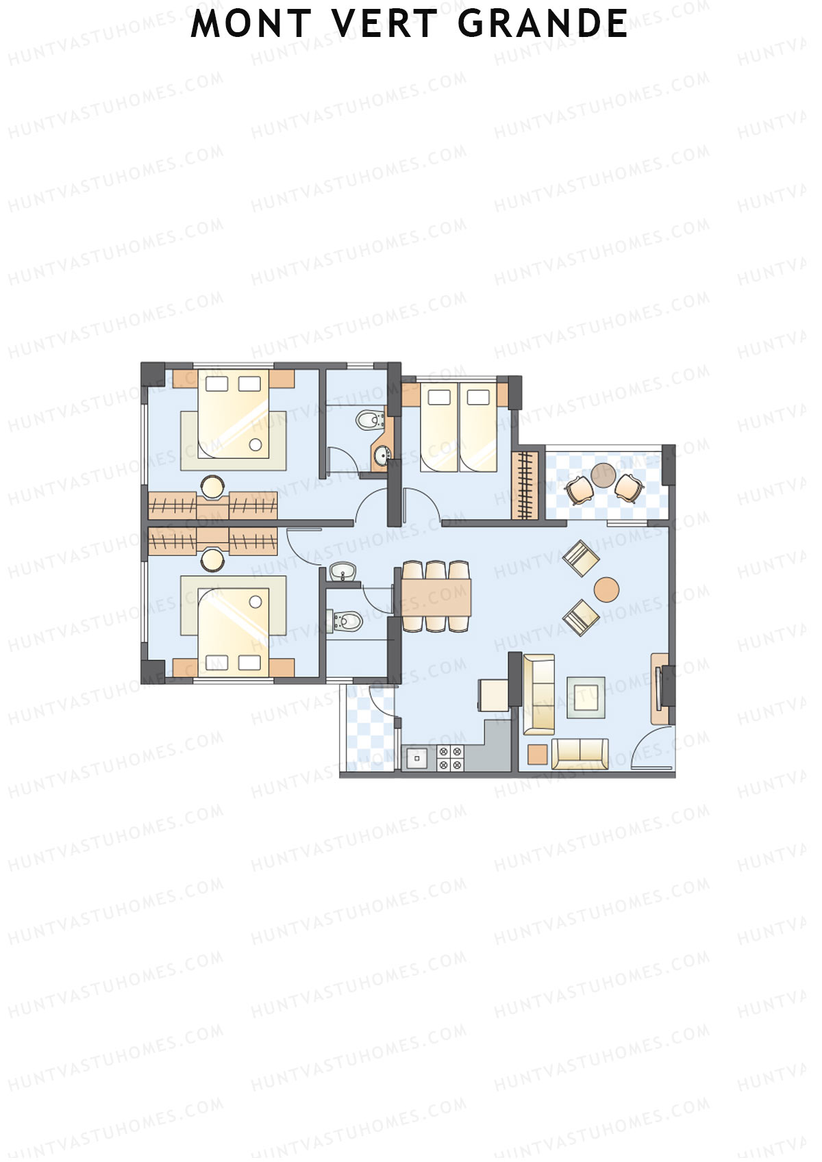 Mont Vert Grande Tower D Unit 5 Floor Plan
