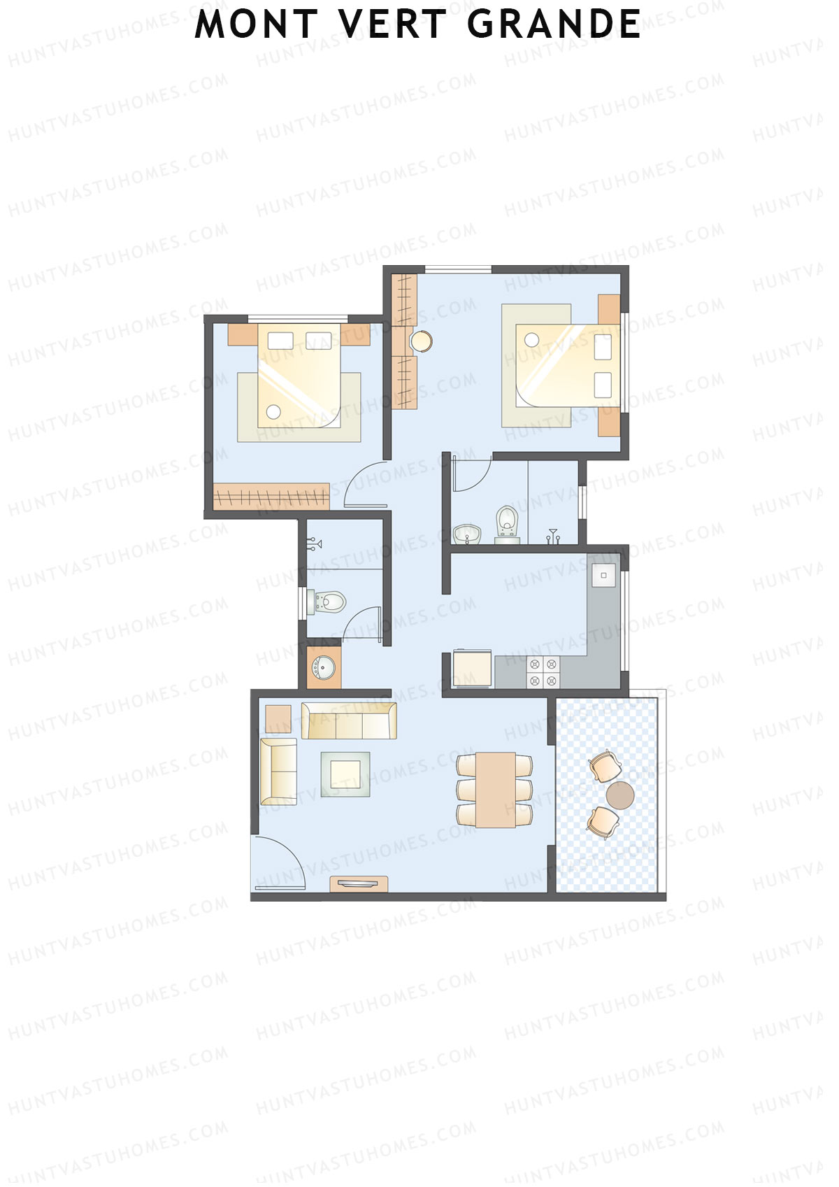 Mont Vert Grande Tower G1 Unit 1 Floor Plan
