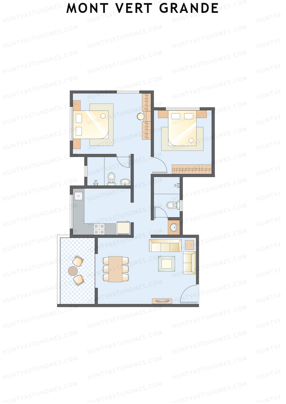 Mont Vert Grande Tower G1 Unit 2 Floor Plan