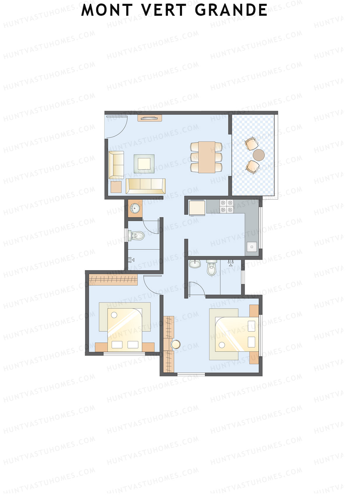 Mont Vert Grande Tower G2 Unit 1 Floor Plan