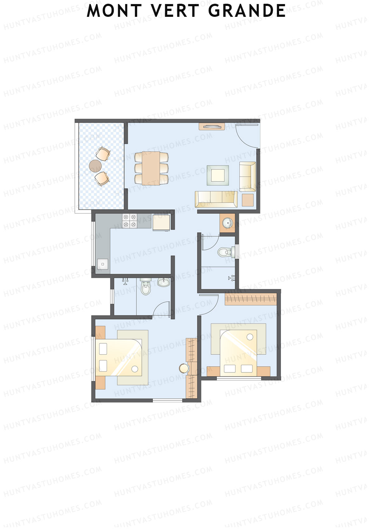 Mont Vert Grande Tower G2 Unit 2 Floor Plan