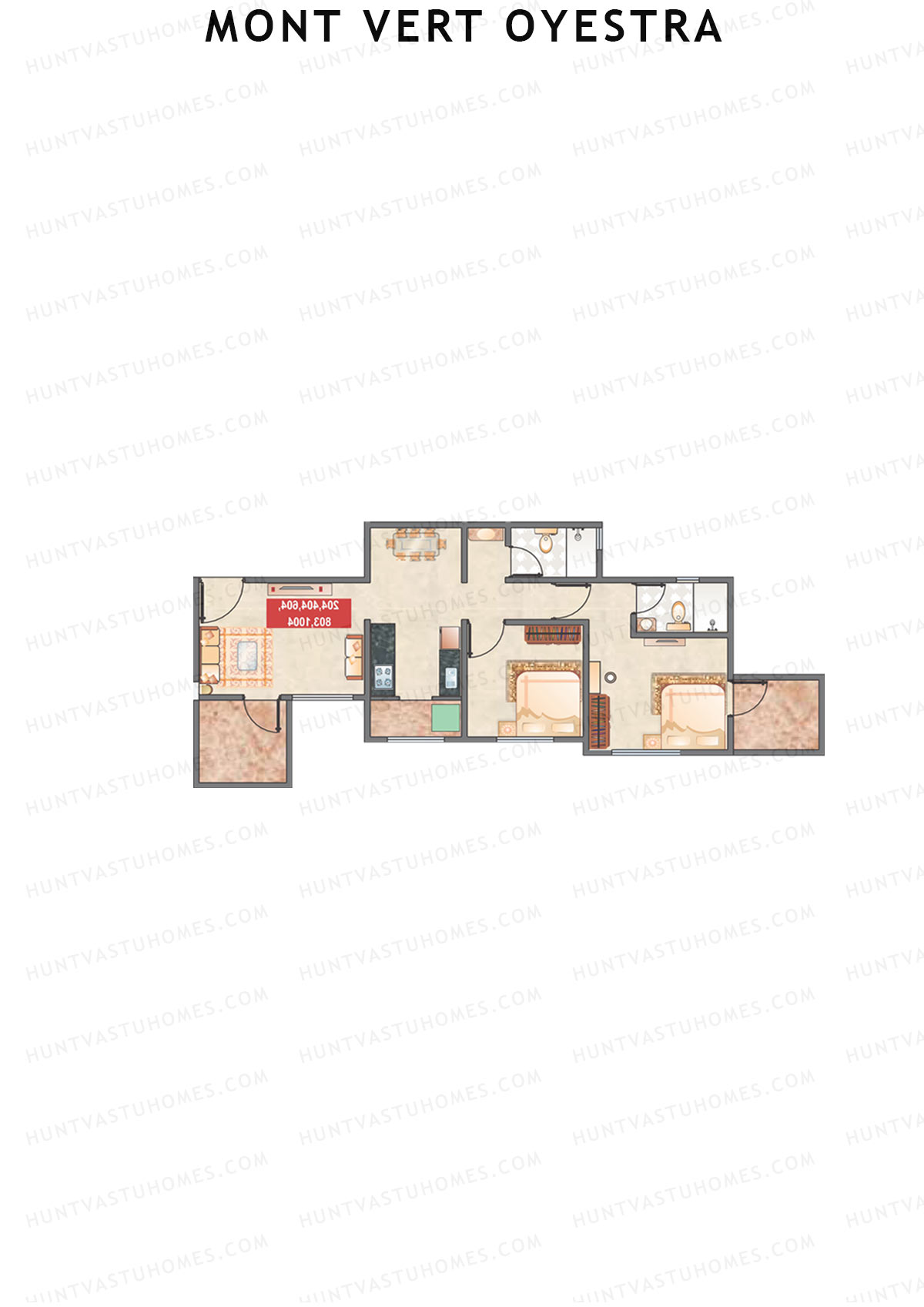Mont Vert Oyestra Tower A Unit 1 Floor Plan