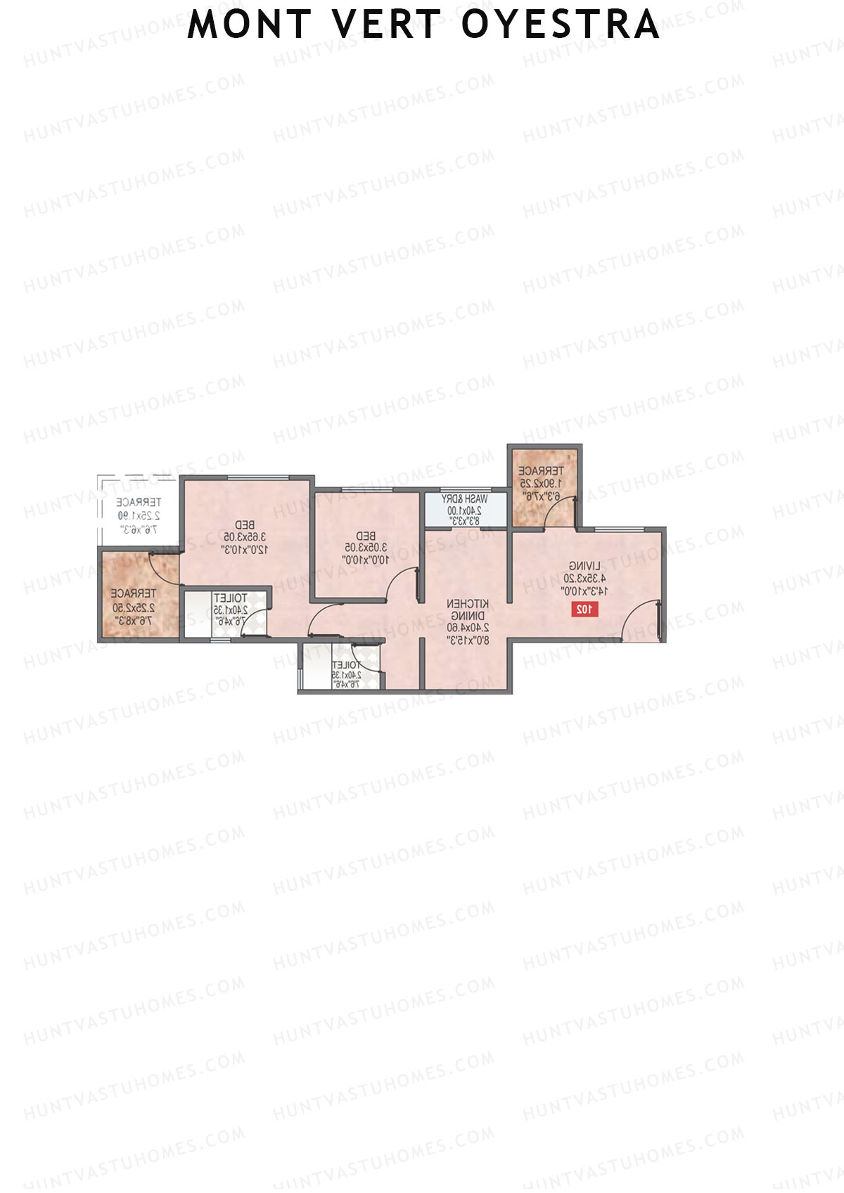 Mont Vert Oyestra Tower A Unit 3 Floor Plan