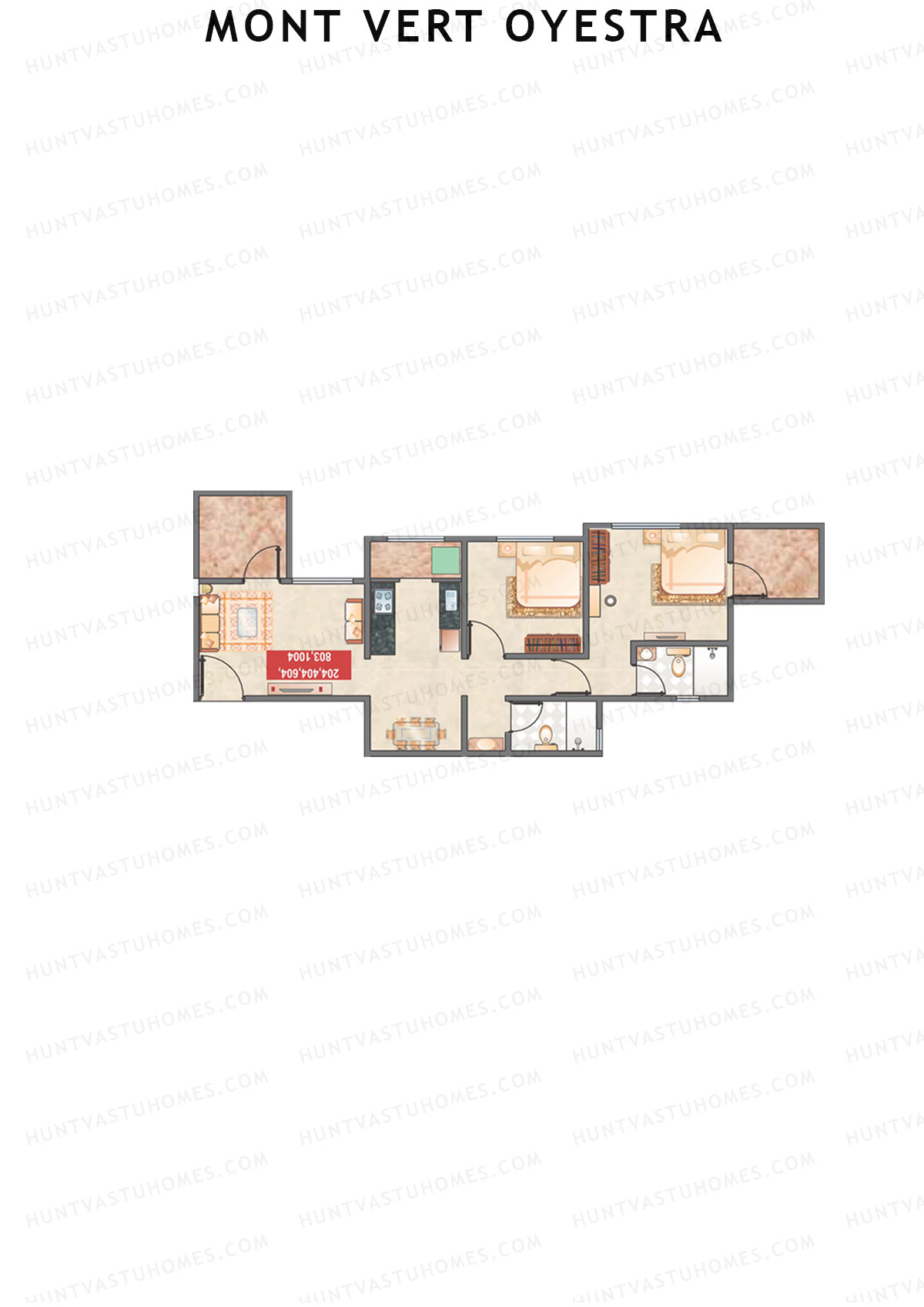 Mont Vert Oyestra Tower B Unit 4 Floor Plan