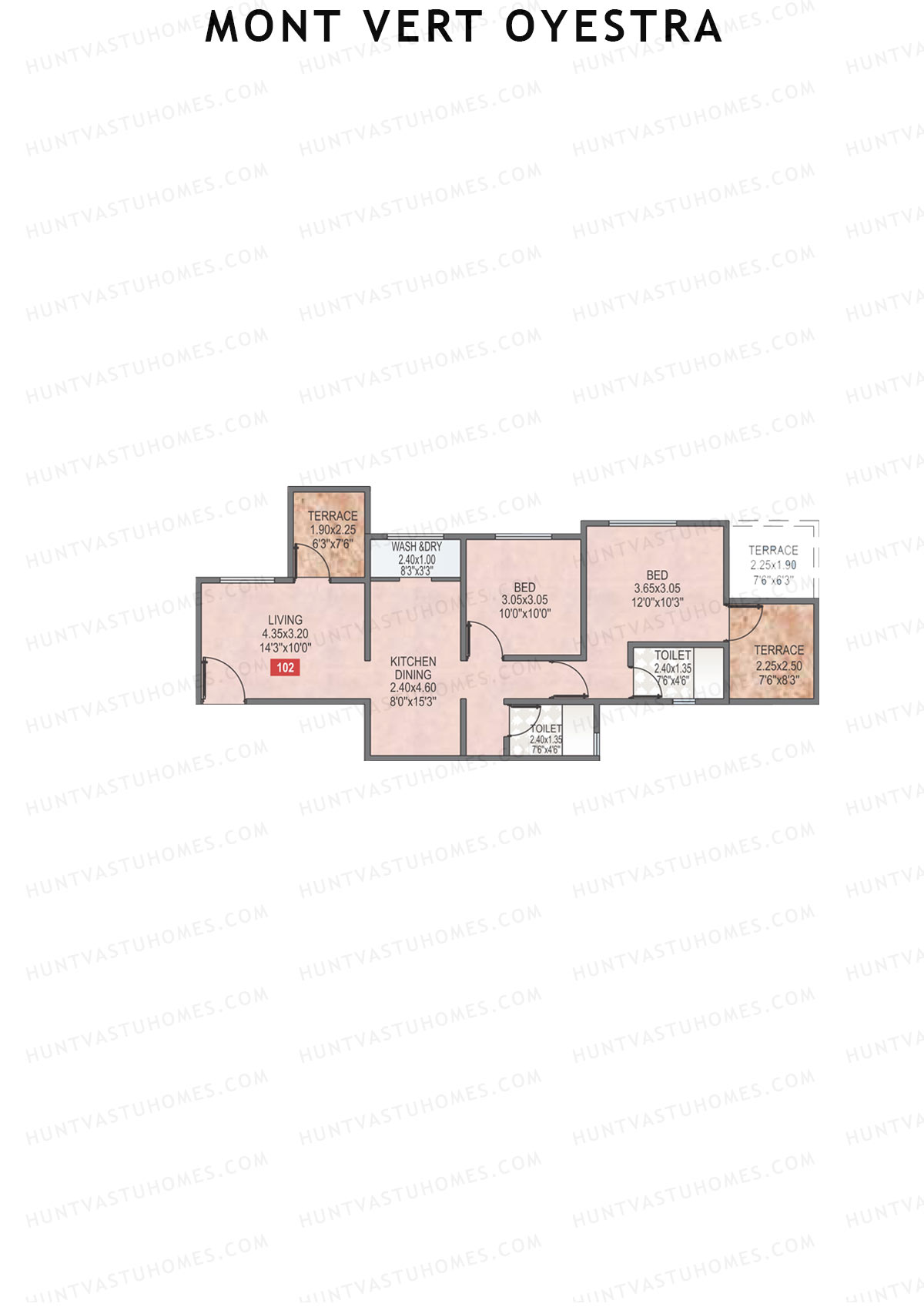 Mont Vert Oyestra Tower B Unit 4 Floor Plan