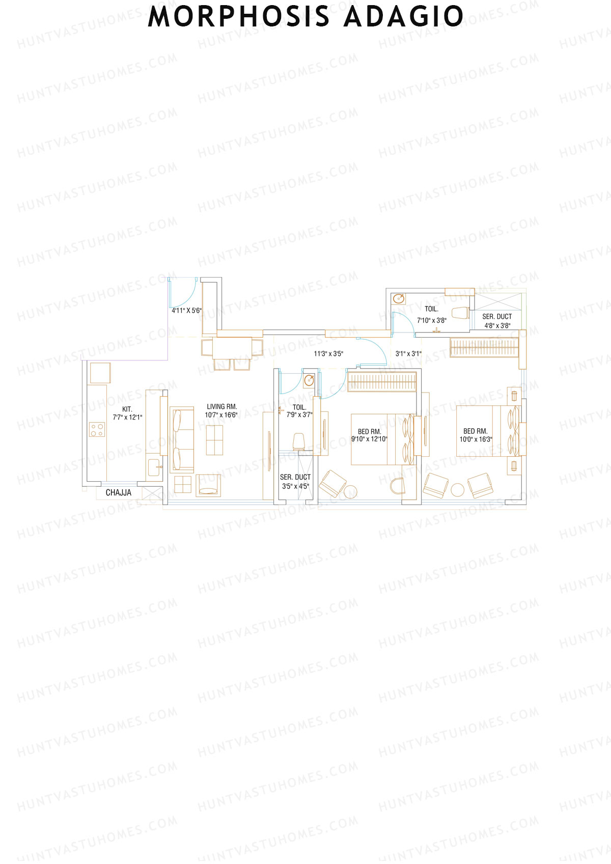 Morphosis Adagio Tower A Unit 4 Floor Plan