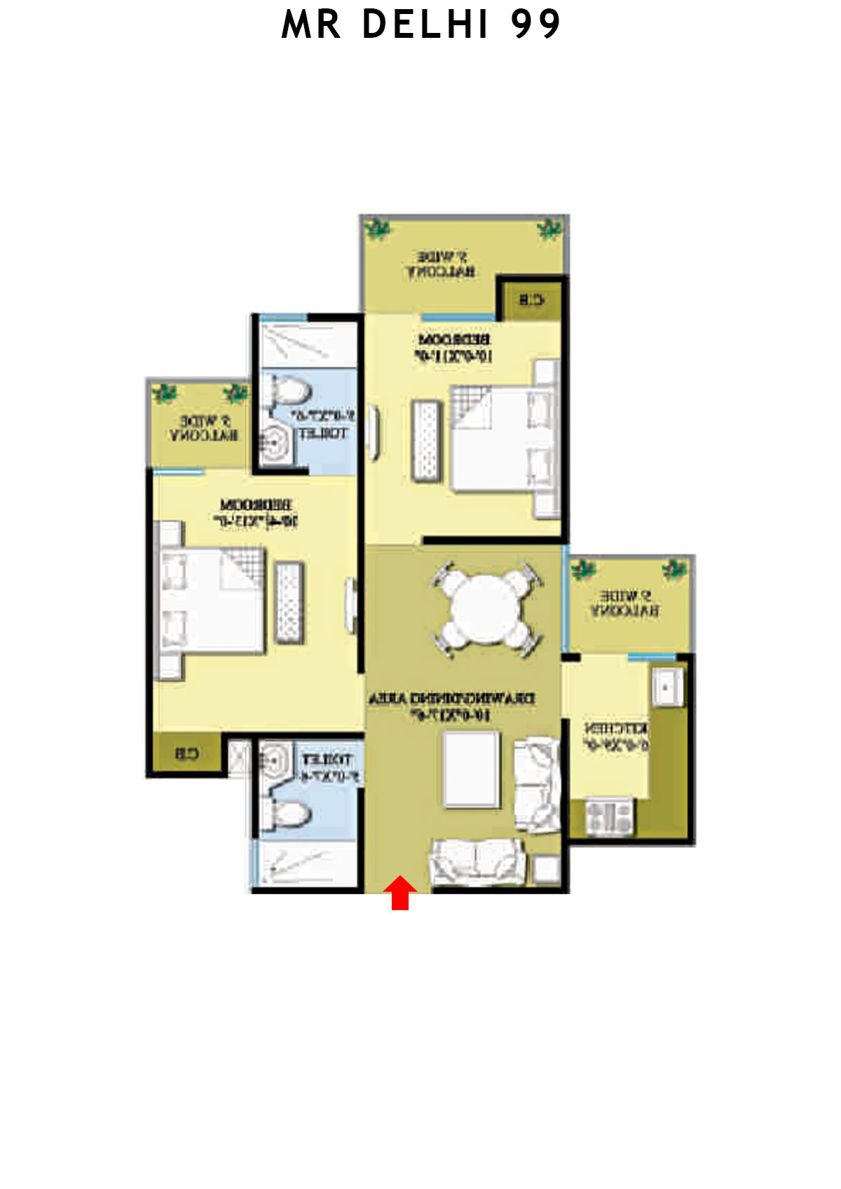 Mr Delhi 99 Block C Unit 3 Floor Plan