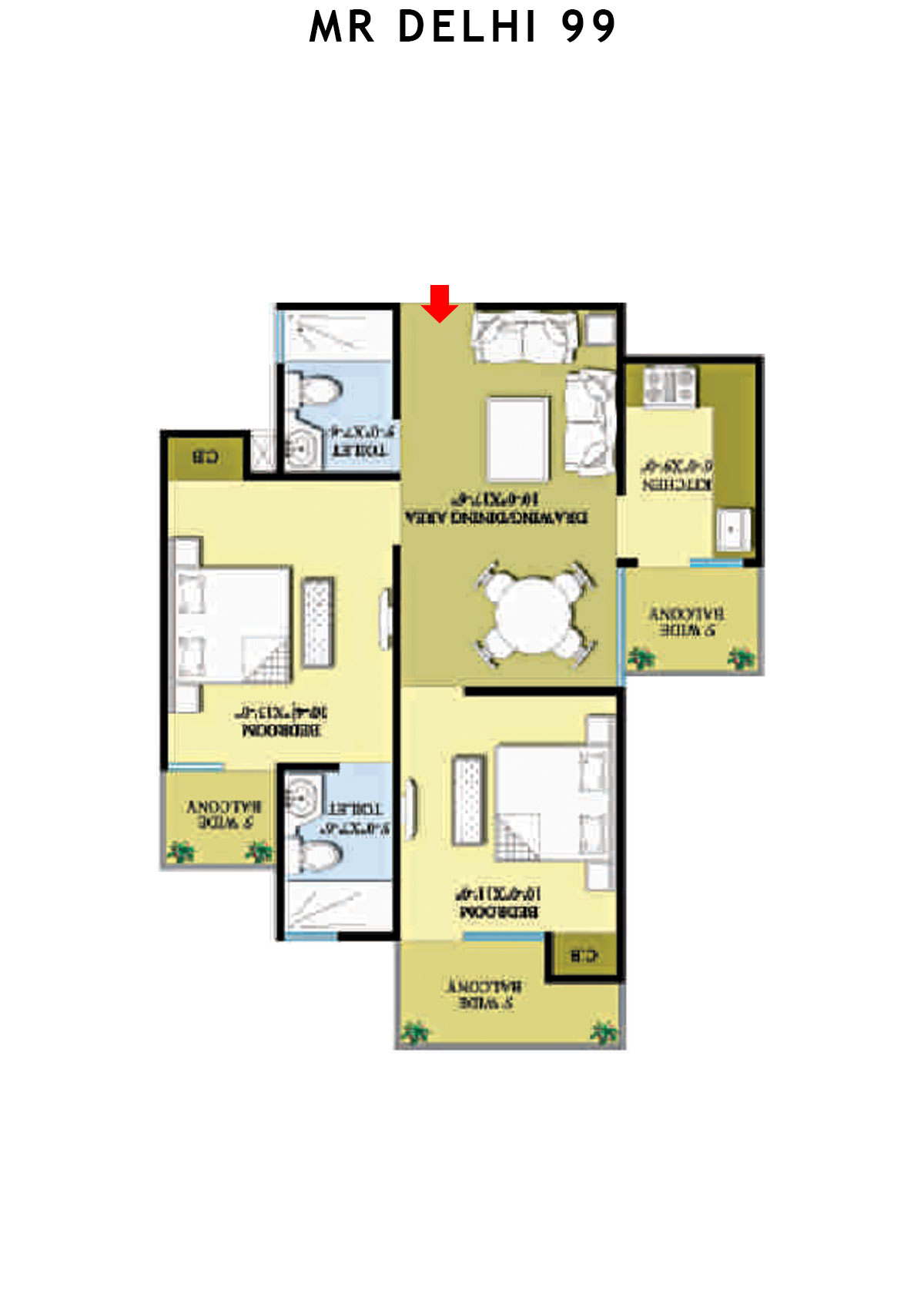 Mr Delhi 99 Block C Unit 8 Floor Plan
