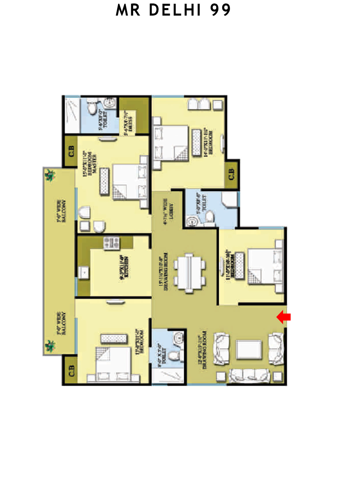 Mr Delhi 99 Block K Unit 6 Floor Plan