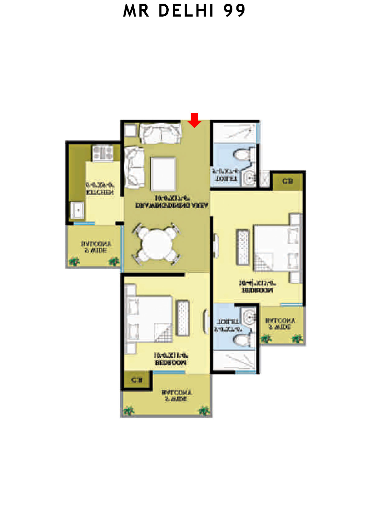 Mr Delhi 99 Block L Unit 8 Floor Plan