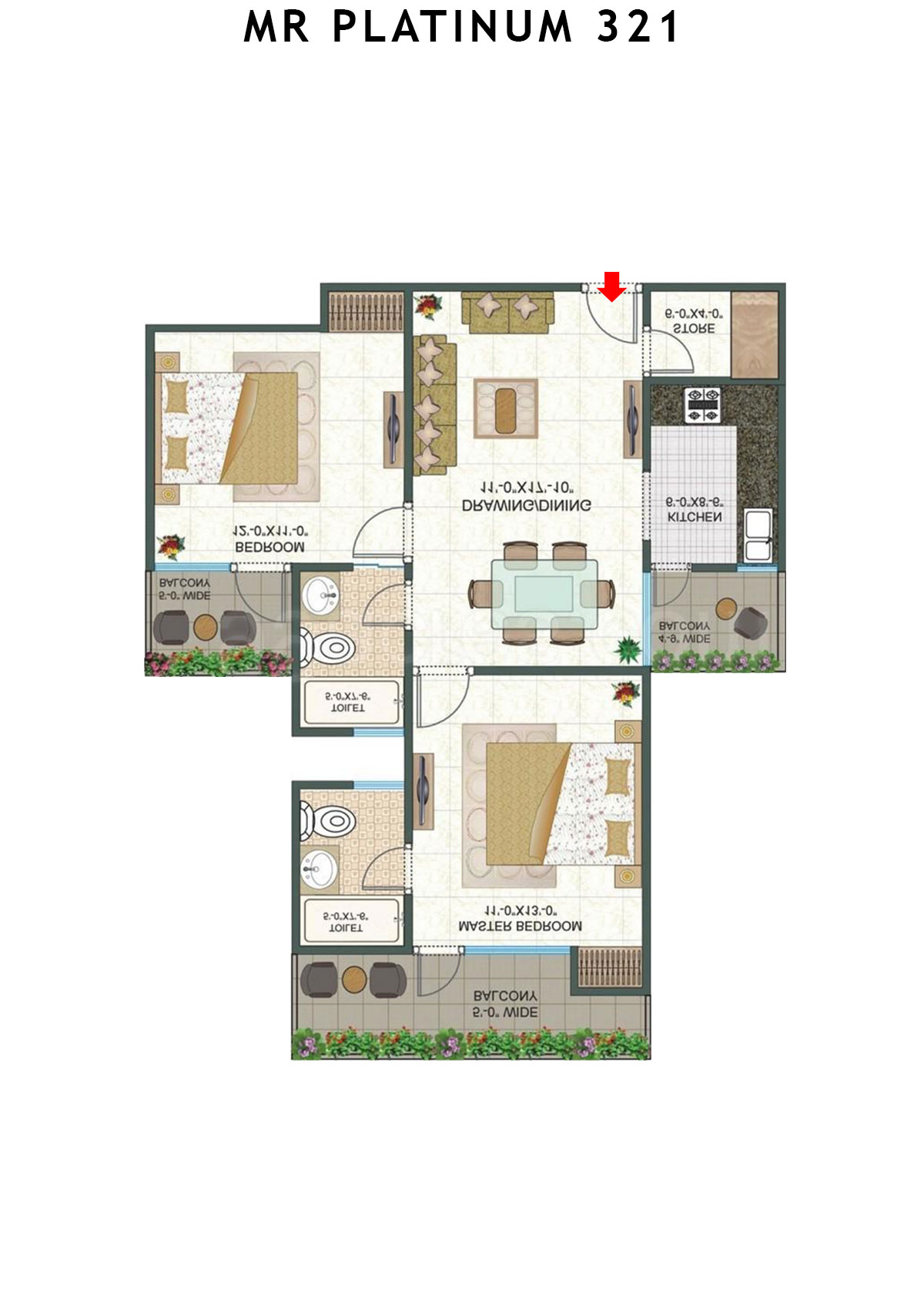 Mr Platinum 321 Tower A Unit 11 Floor Plan