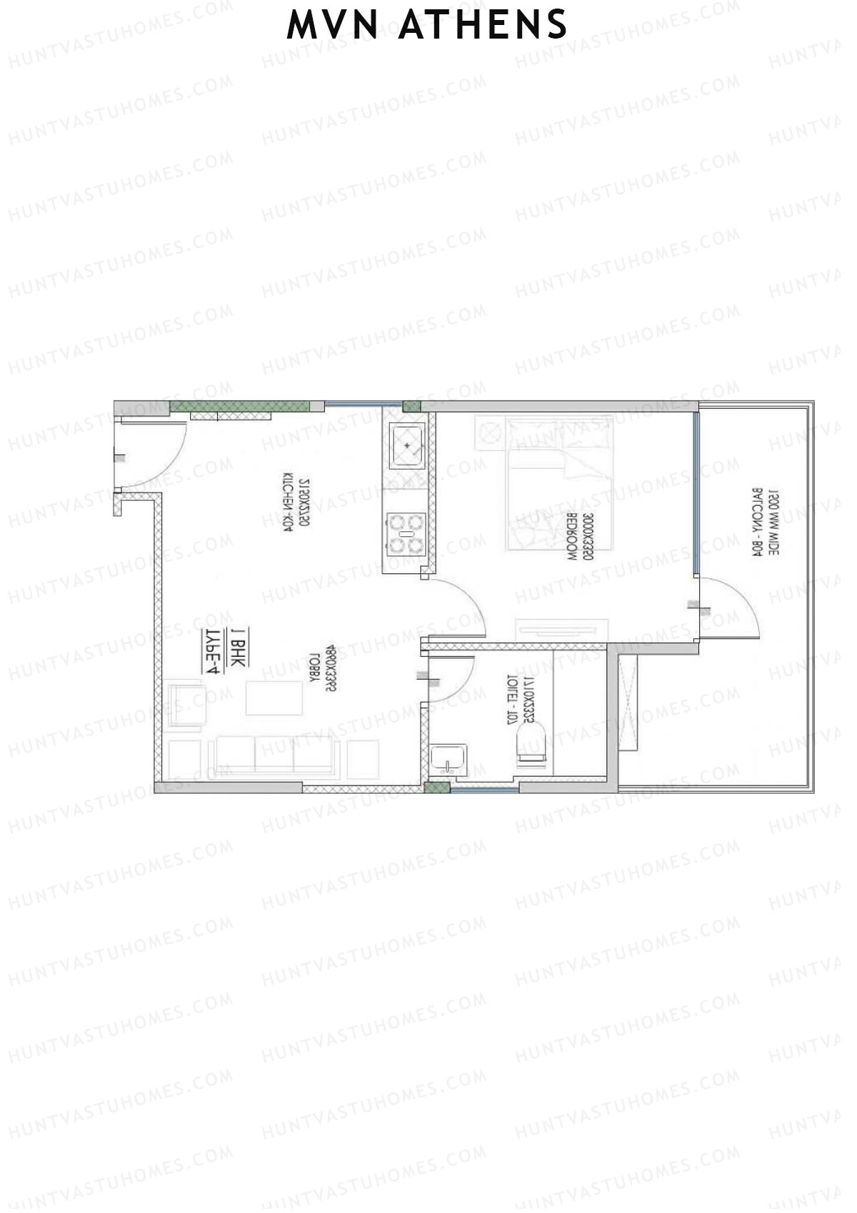 MVN Athens Tower B8 Unit 7 (Type 4) Floor Plan