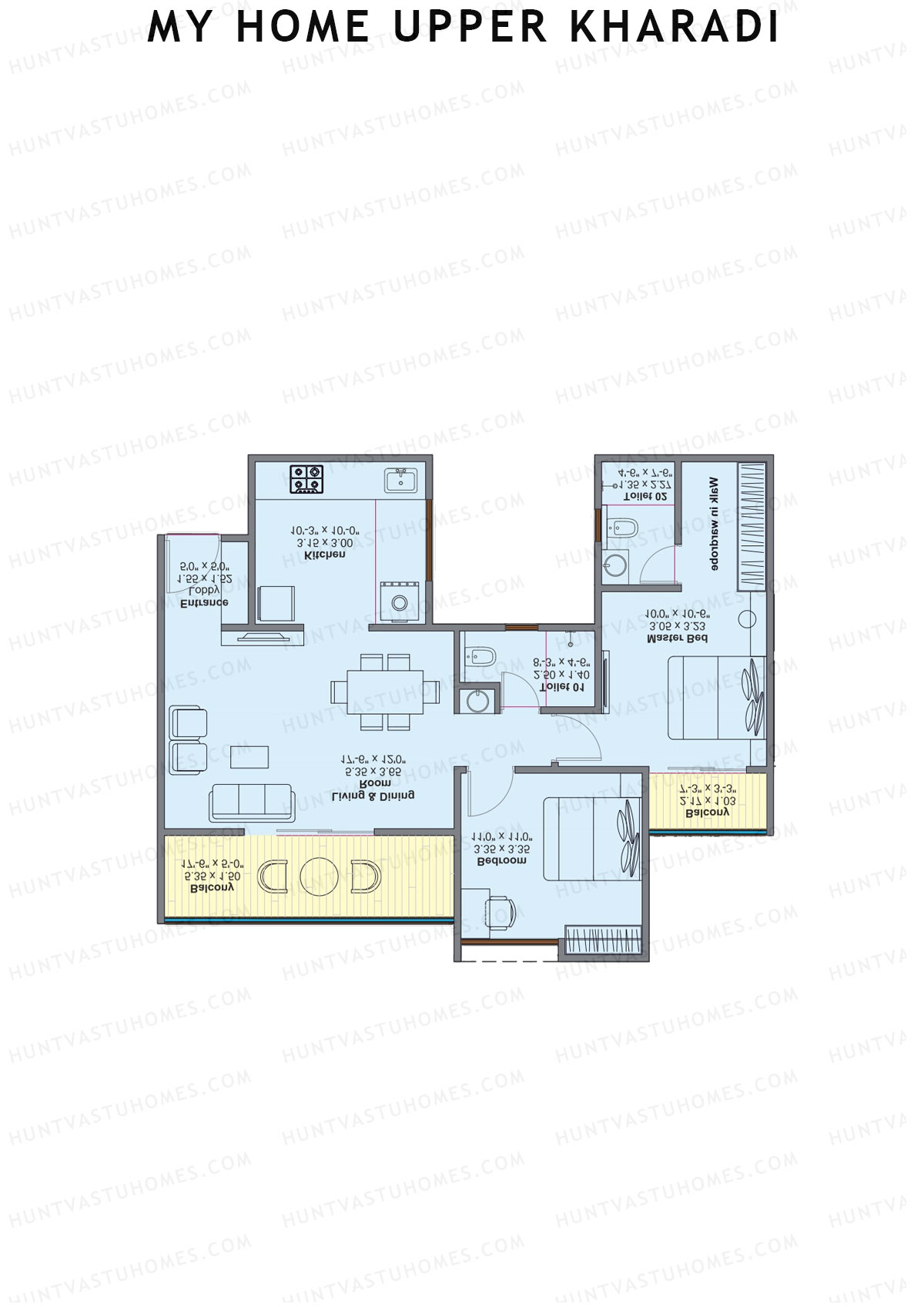 My Home Upper Kharadi Block A Unit 1 Floor Plan