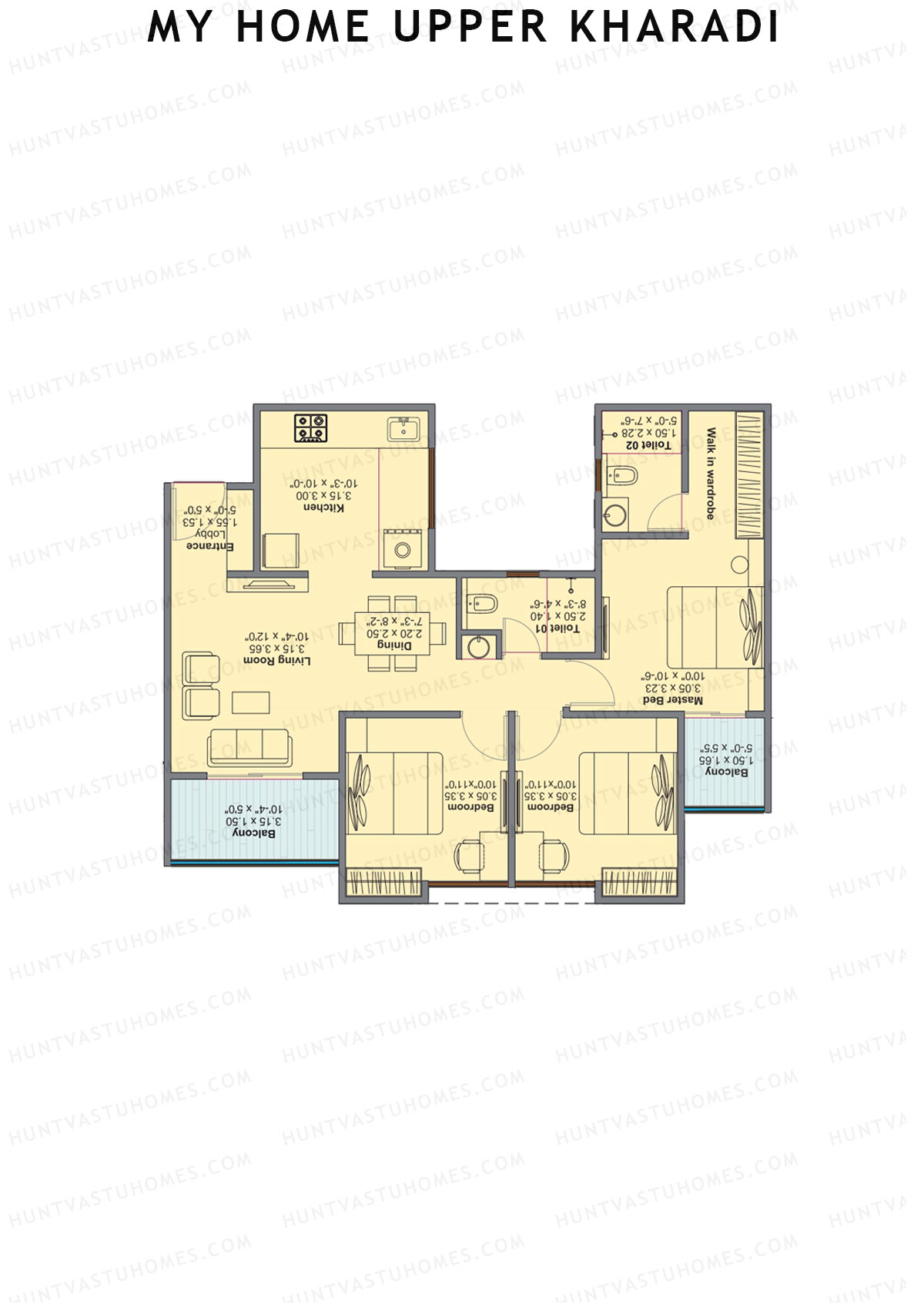 My Home Upper Kharadi Block A Unit 2 Floor Plan