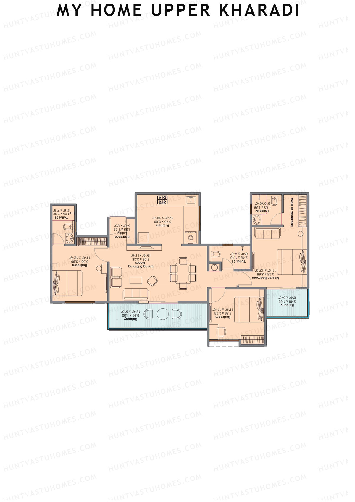 My Home Upper Kharadi Block A Unit 3 Floor Plan