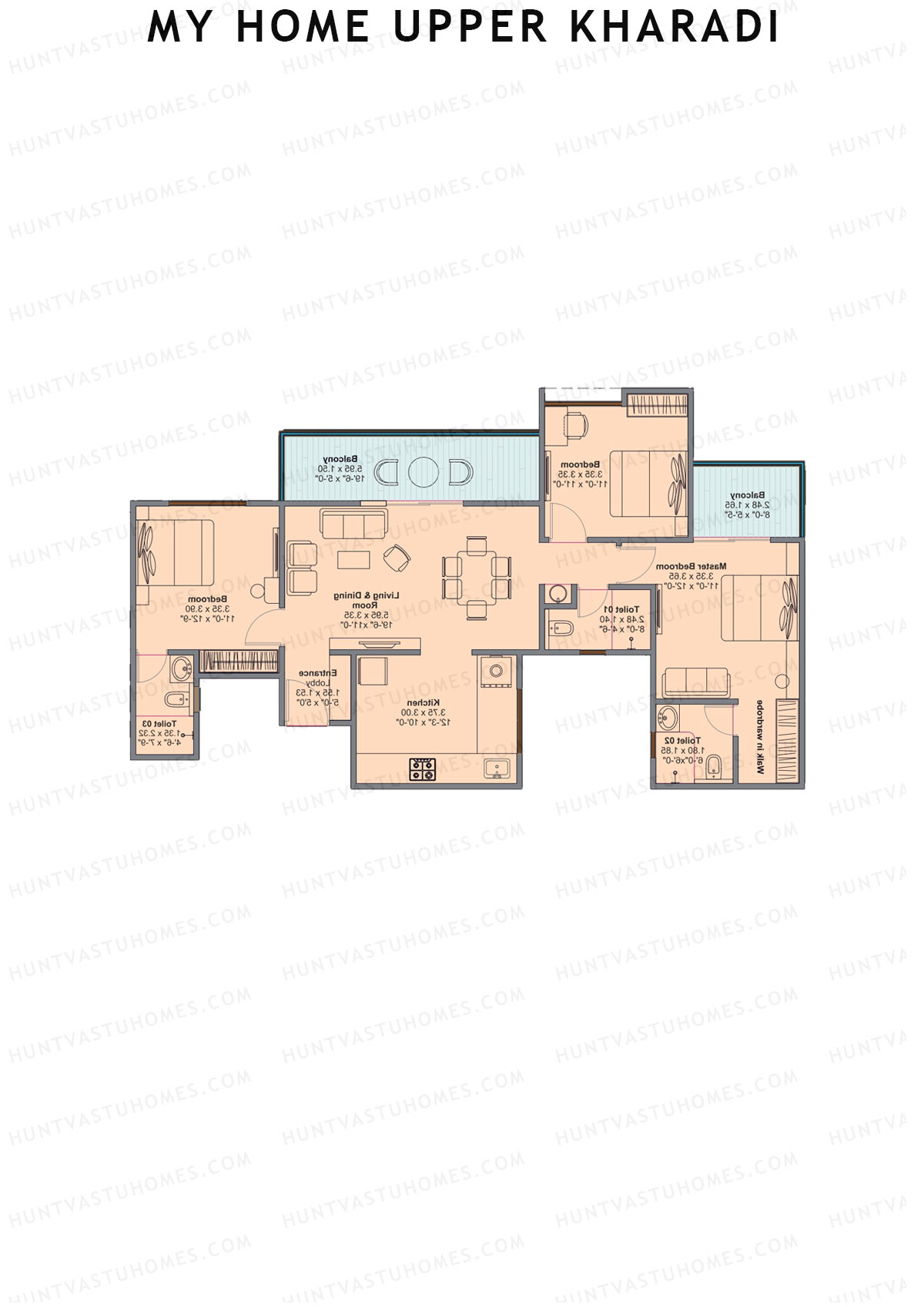 My Home Upper Kharadi Block A Unit 4 Floor Plan