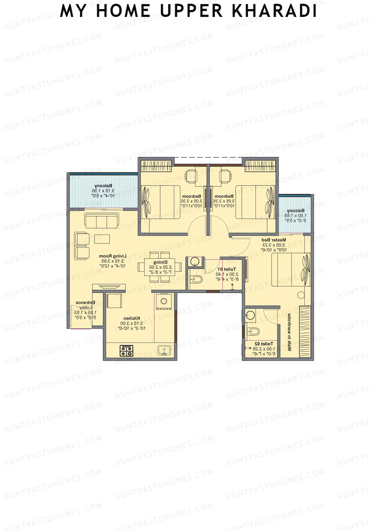 My Home Upper Kharadi Block A Unit 5 Floor Plan