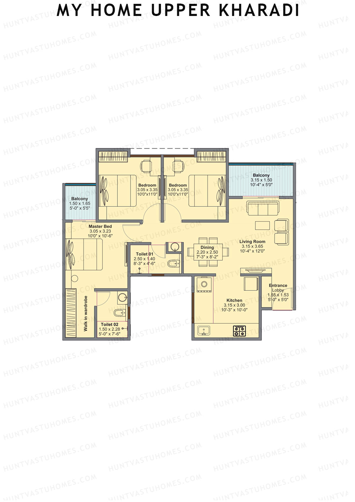 My Home Upper Kharadi Block B Unit 5 Floor Plan