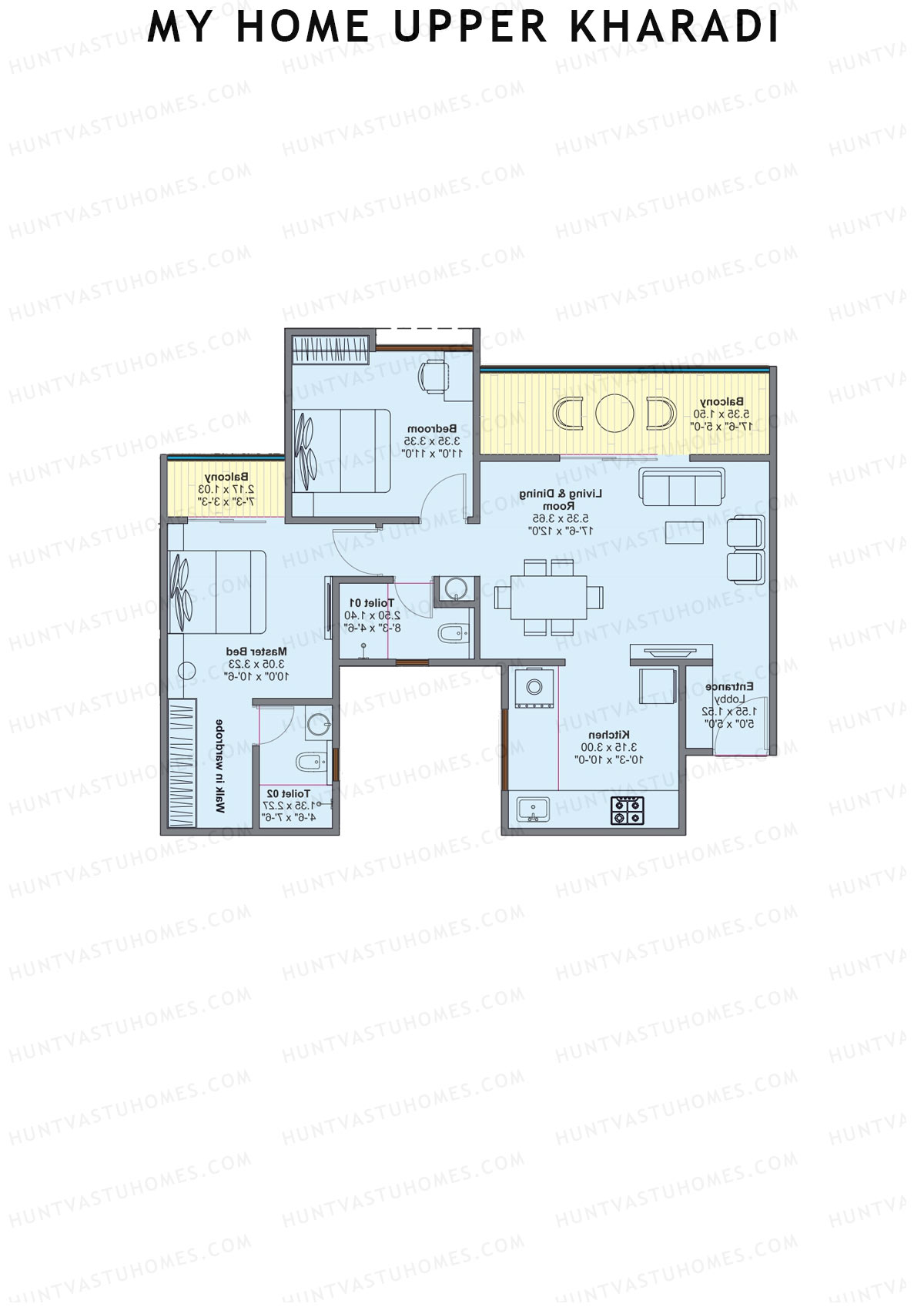 My Home Upper Kharadi Block B Unit 6 Floor Plan