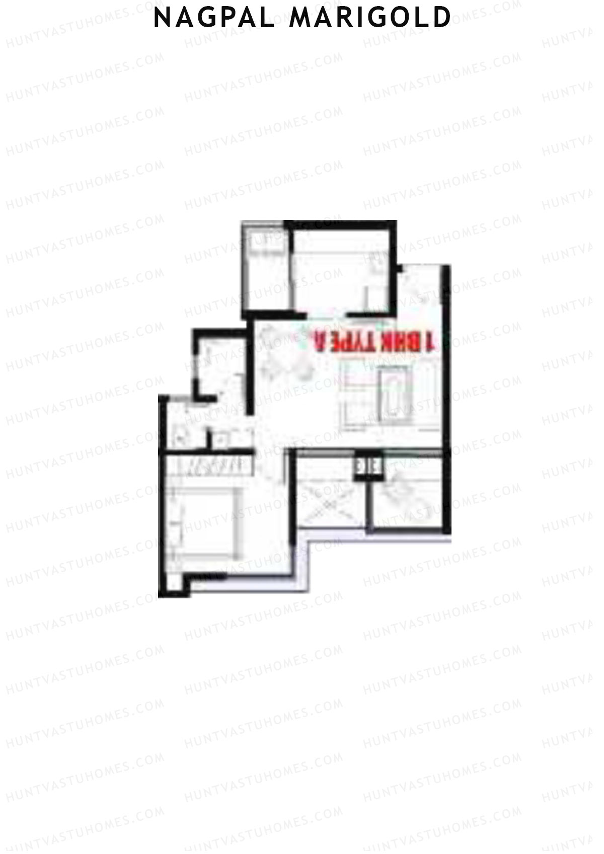 Nagpal Marigold Tower A Unit 10 (Type A) Floor Plan