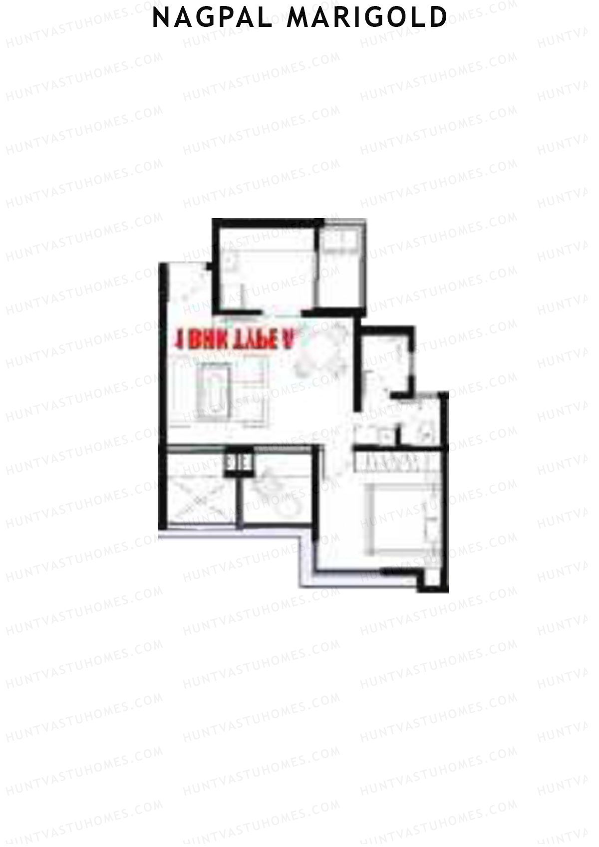 Nagpal Marigold Tower A Unit 13 (Type B) Floor Plan