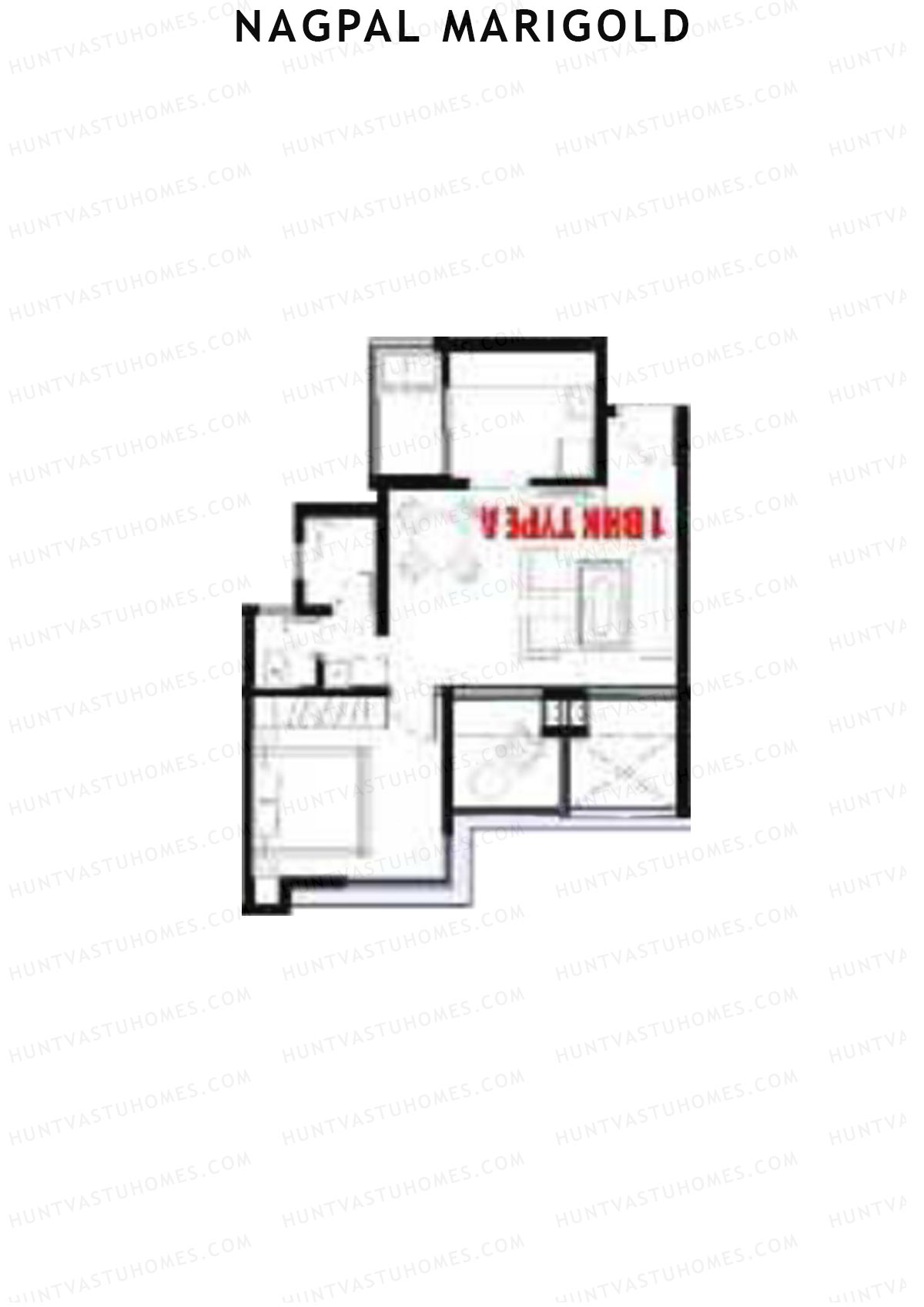 Nagpal Marigold Tower A Unit 14 (Type A) Floor Plan