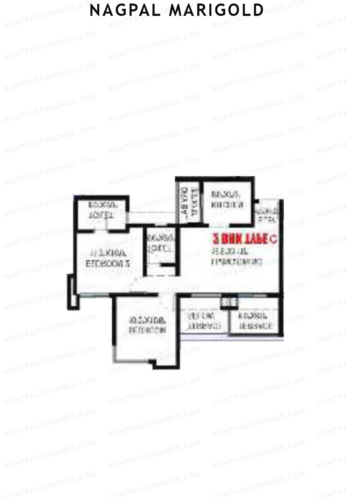 Nagpal Marigold Tower A Unit 16 (Type C) Floor Plan