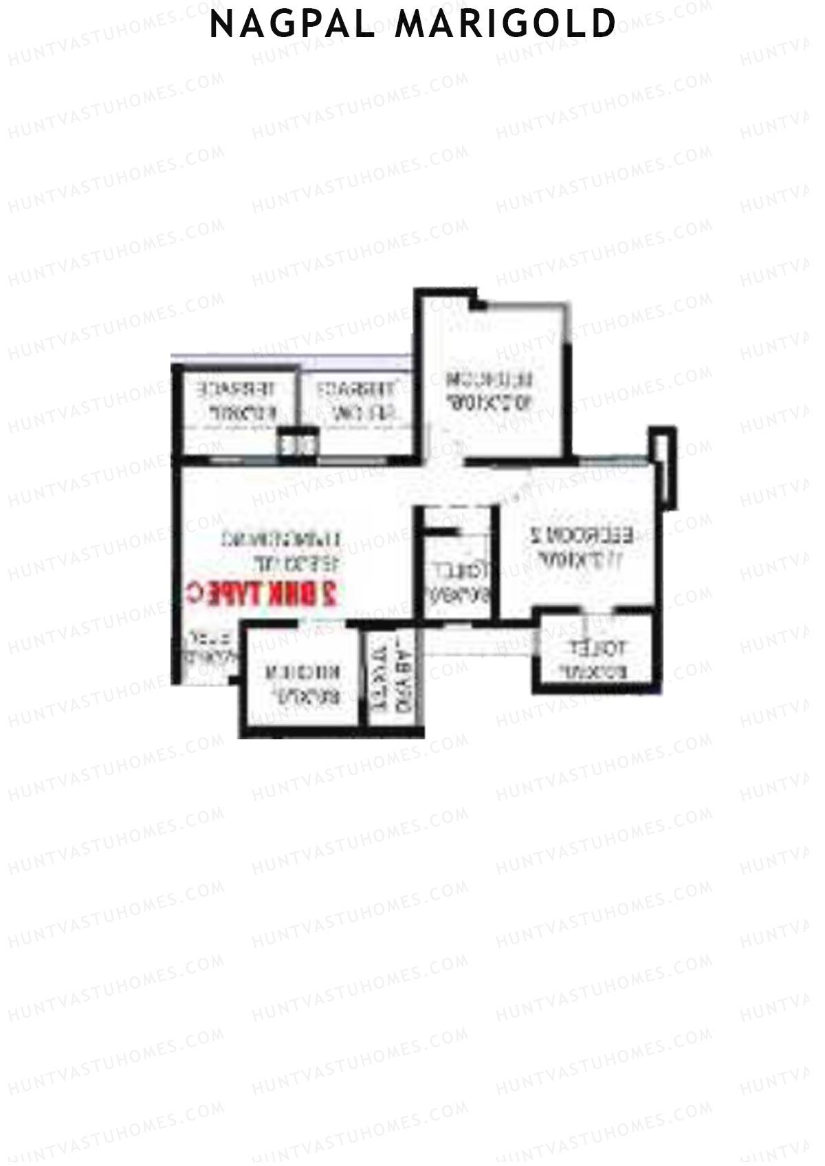 Nagpal Marigold Tower A Unit 8 (Type C) Floor Plan