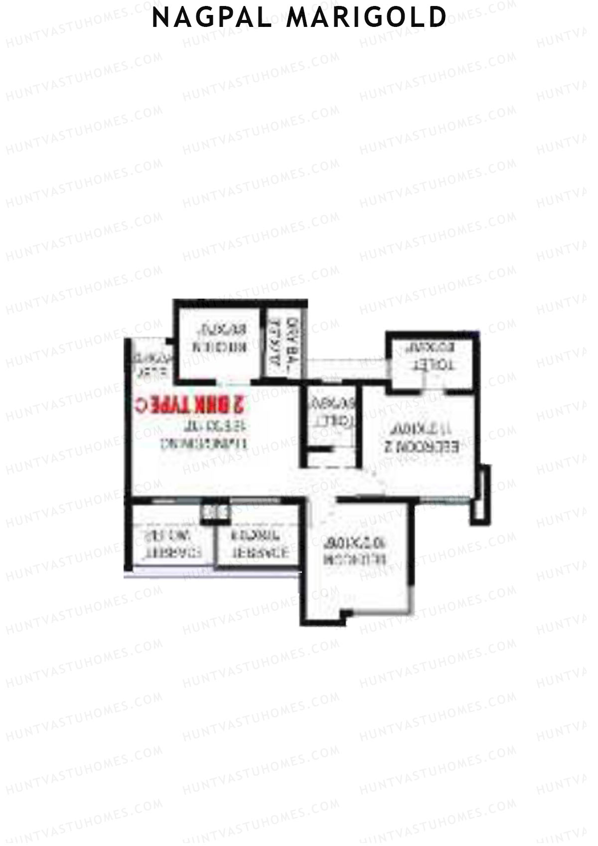 Nagpal Marigold Tower A Unit 9 (Type A) Floor Plan