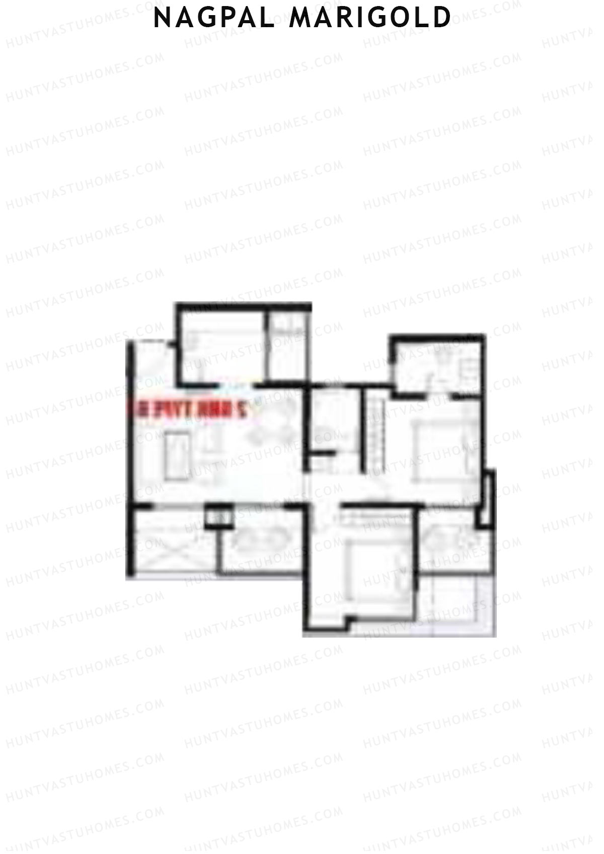 Nagpal Marigold Tower A Unit 9 (Type B) Floor Plan