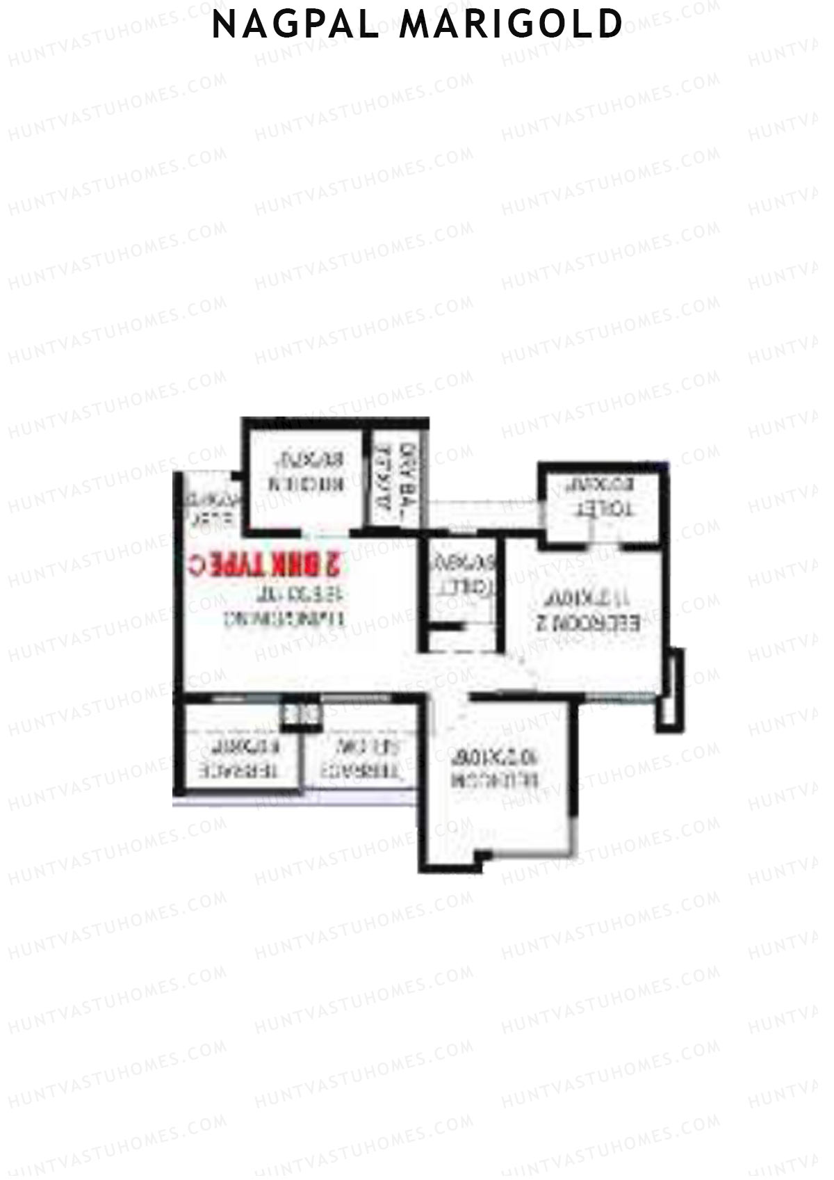 Nagpal Marigold Tower A Unit 9 (Type C) Floor Plan
