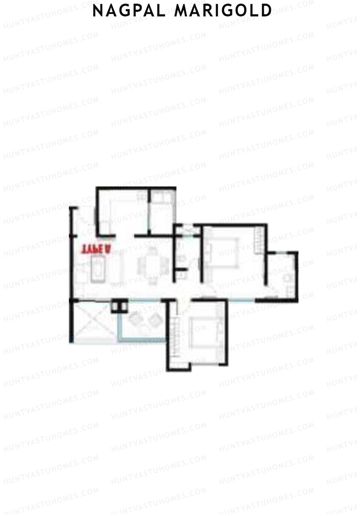 Nagpal Marigold Tower B Unit 7 (Type A) Floor Plan