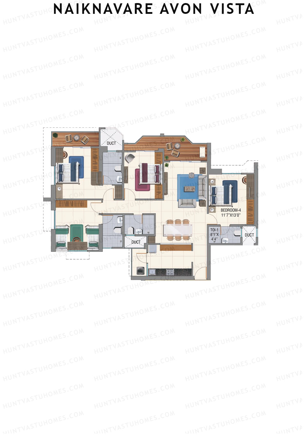 Naiknavare Avon Vista Tower A3 Unit 1 Floor Plan