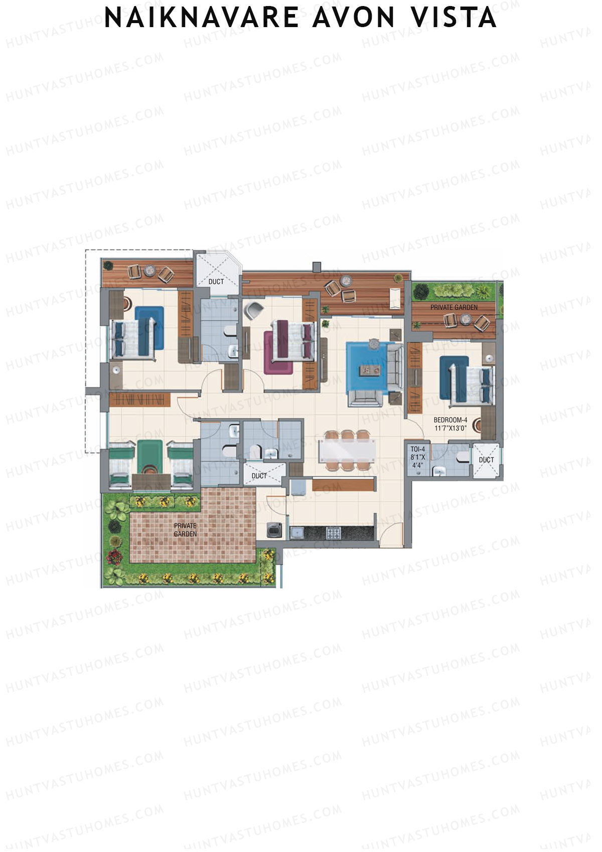 Naiknavare Avon Vista Tower A3 Unit 1 Floor Plan