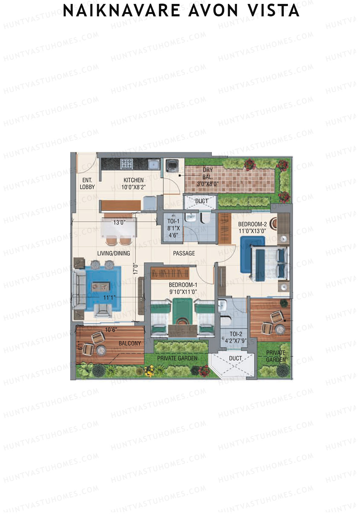 Naiknavare Avon Vista Tower A3 Unit 4 Floor Plan