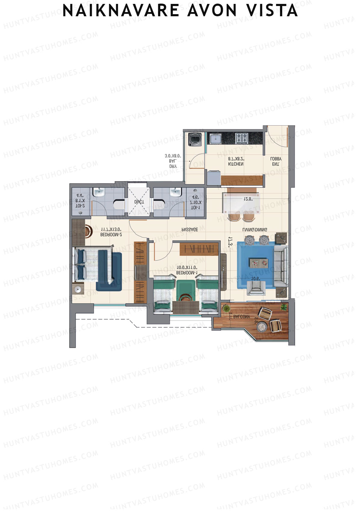 Naiknavare Avon Vista Tower A3 Unit 5 Floor Plan