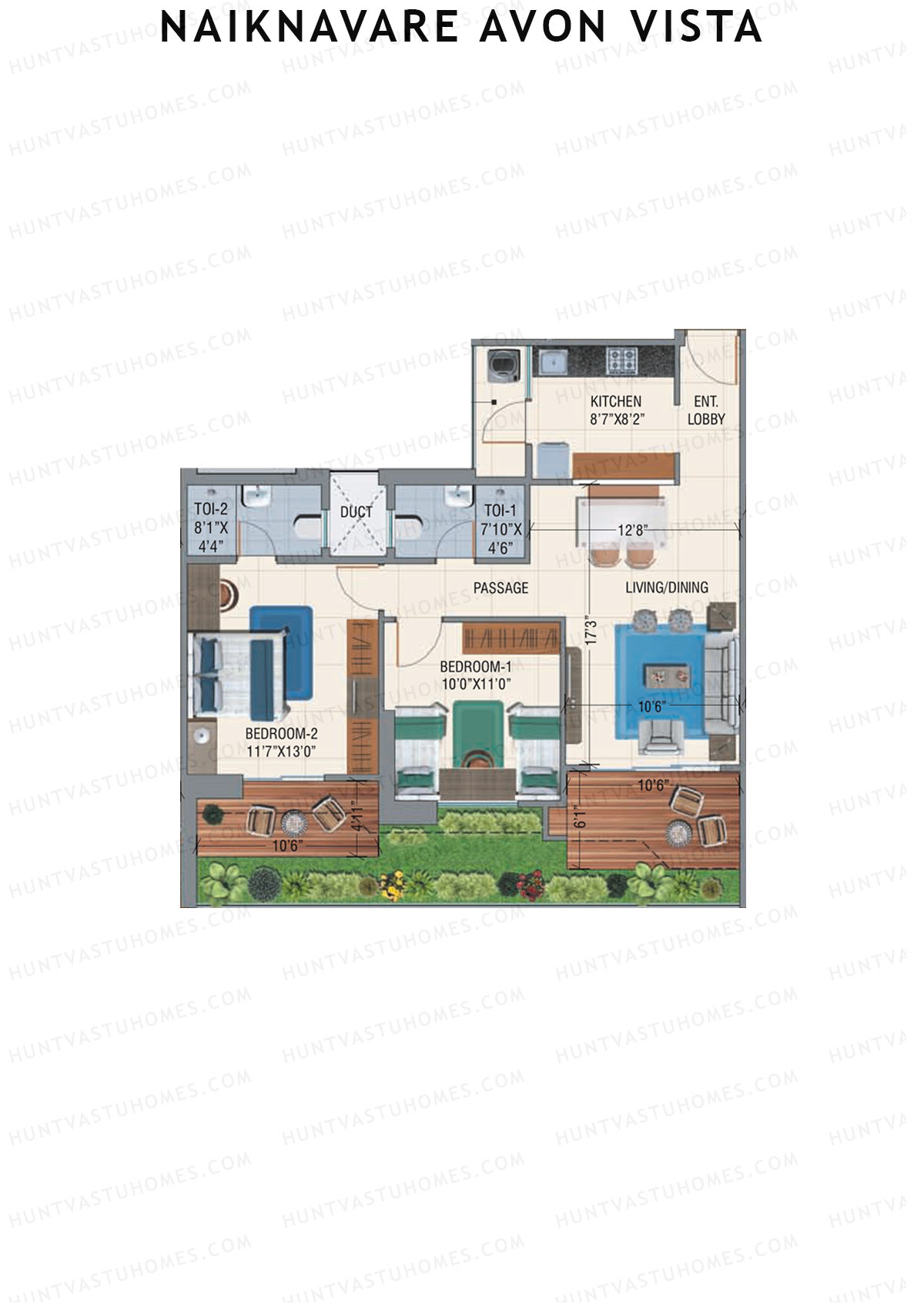 Naiknavare Avon Vista Tower A3 Unit 5 Floor Plan