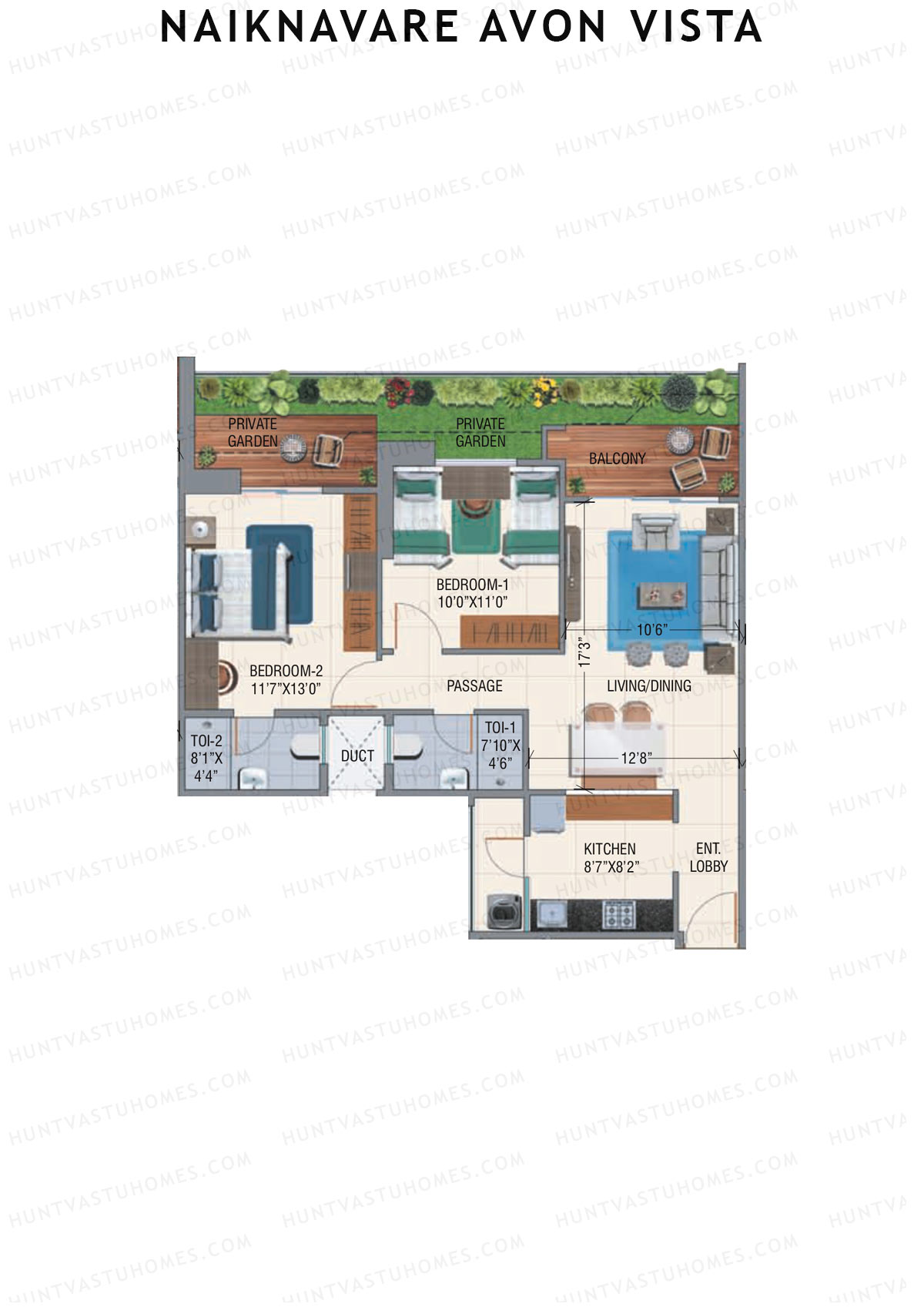 Naiknavare Avon Vista Tower B3 Unit 6 Floor Plan